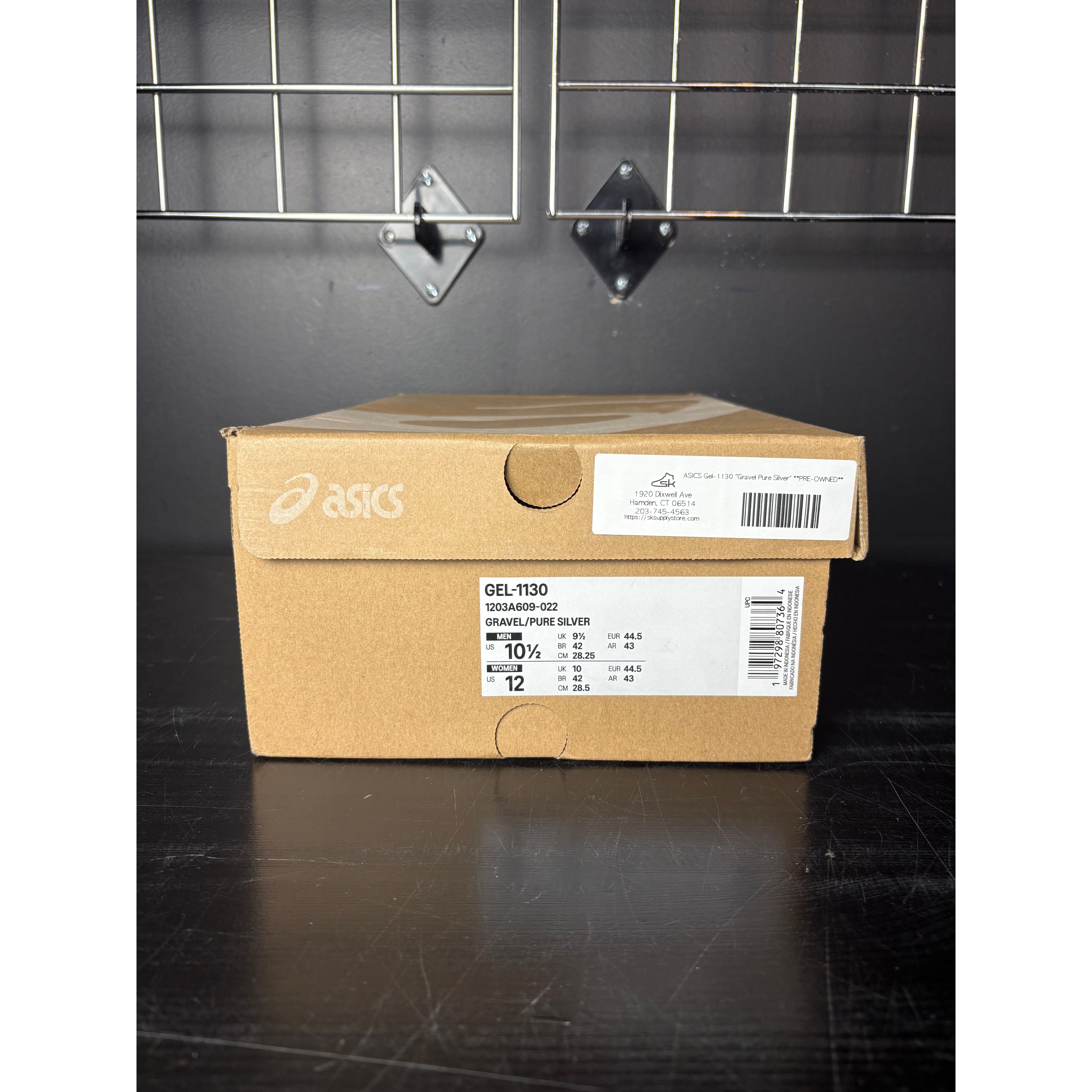 ASICS Gel-1130 "Gravel Pure Silver" **PRE-OWNED**