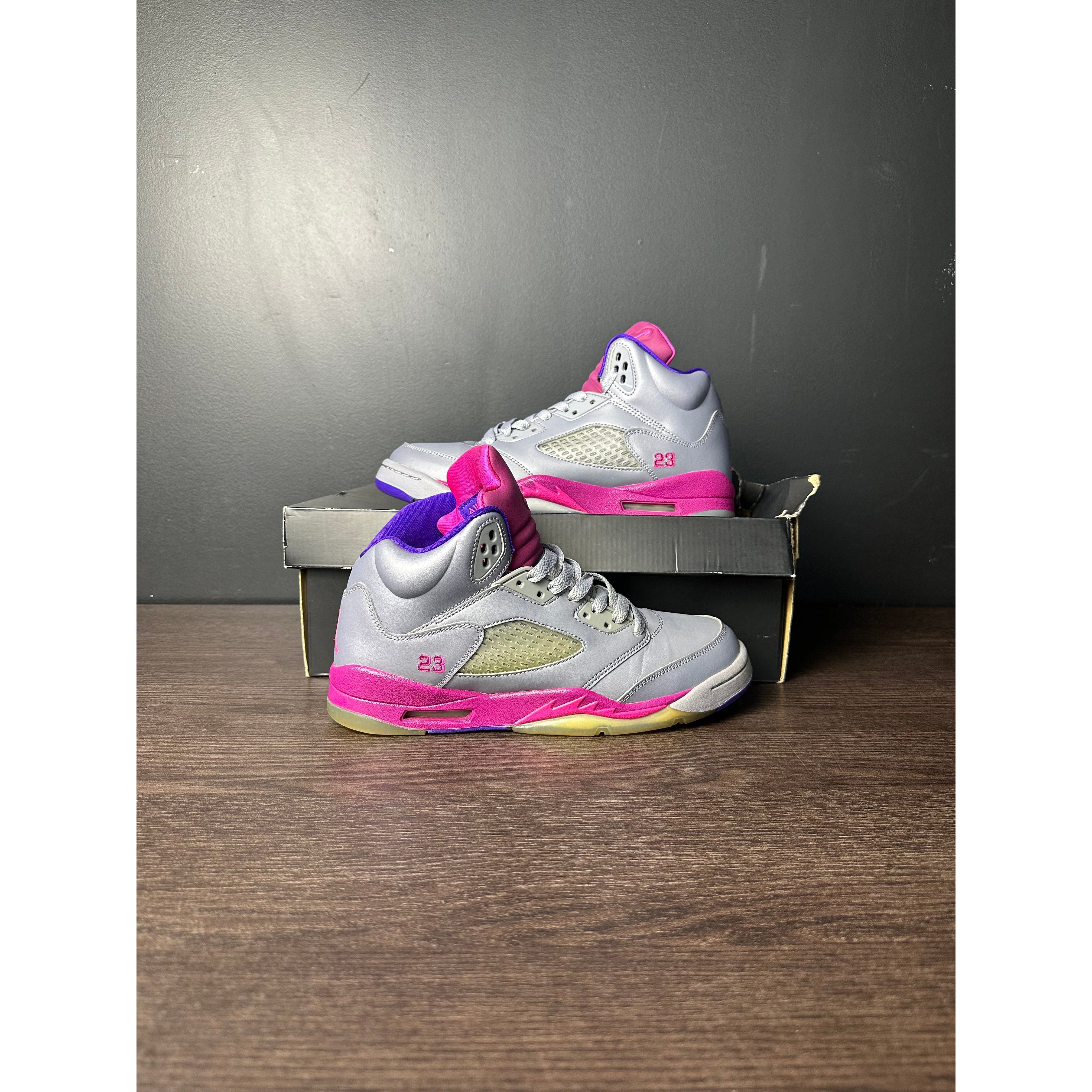 Air Jordan 5 Retro "Cement Grey Pink" (GS) **Pre-Owned**