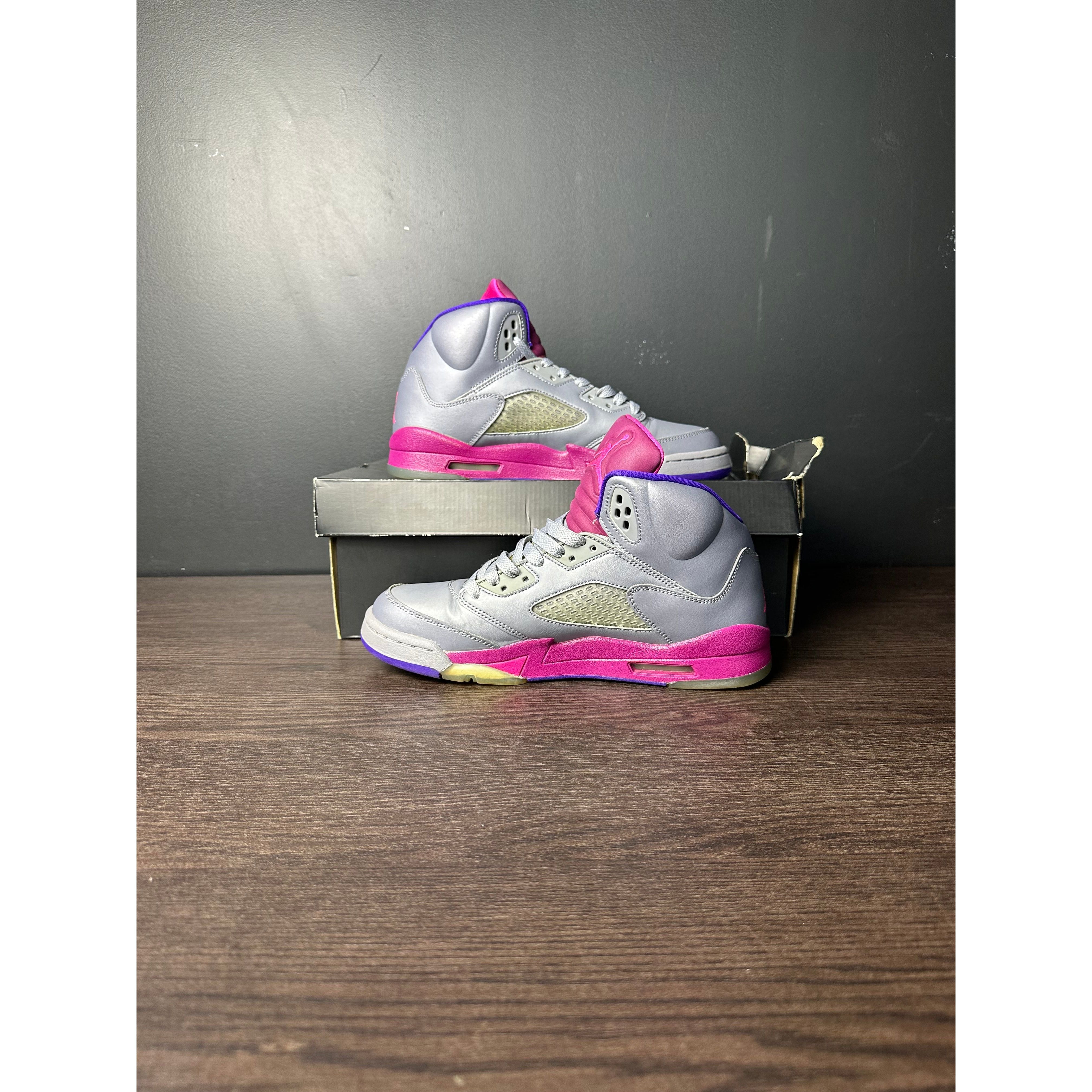 Air Jordan 5 Retro "Cement Grey Pink" (GS) **Pre-Owned**