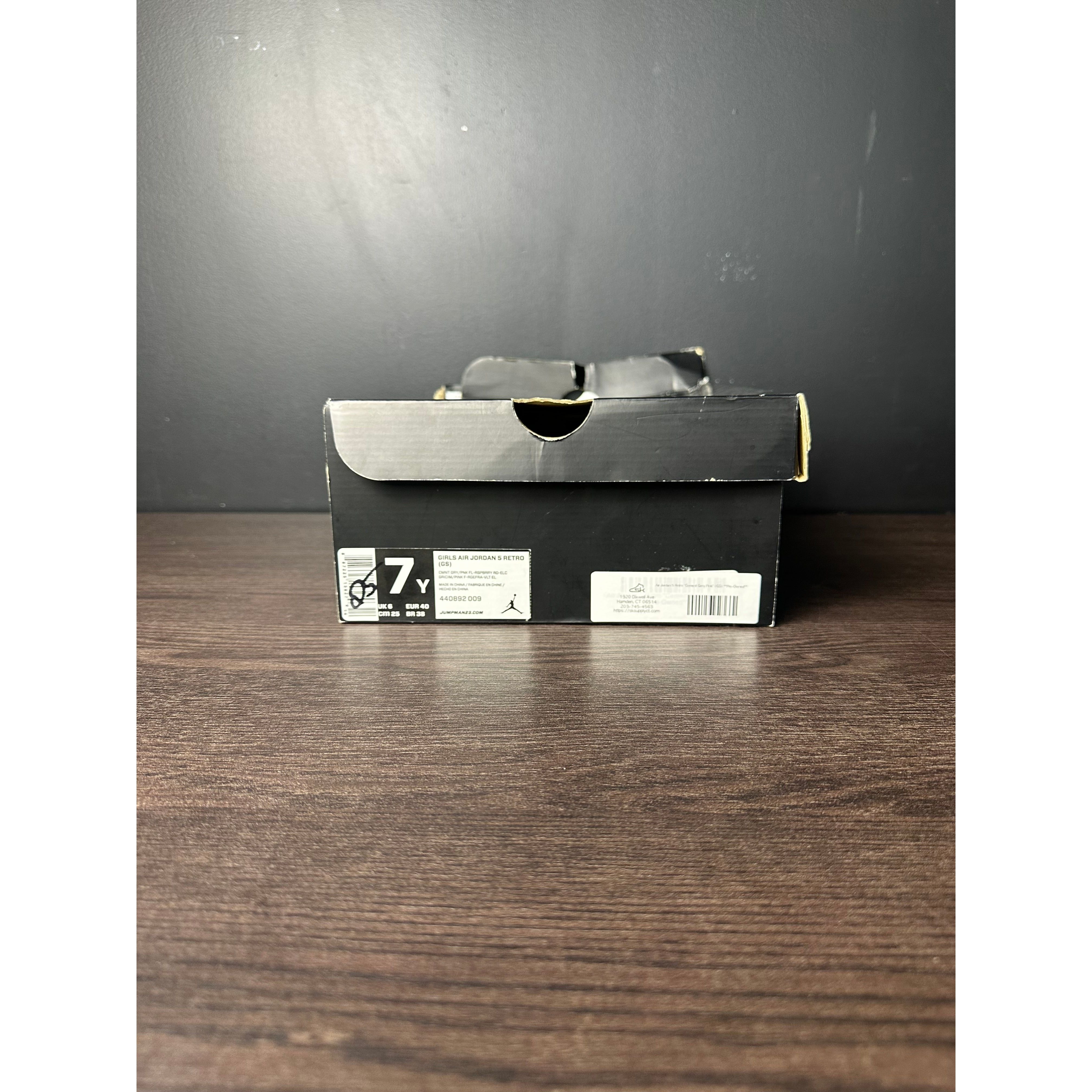 Air Jordan 5 Retro "Cement Grey Pink" (GS) **Pre-Owned**