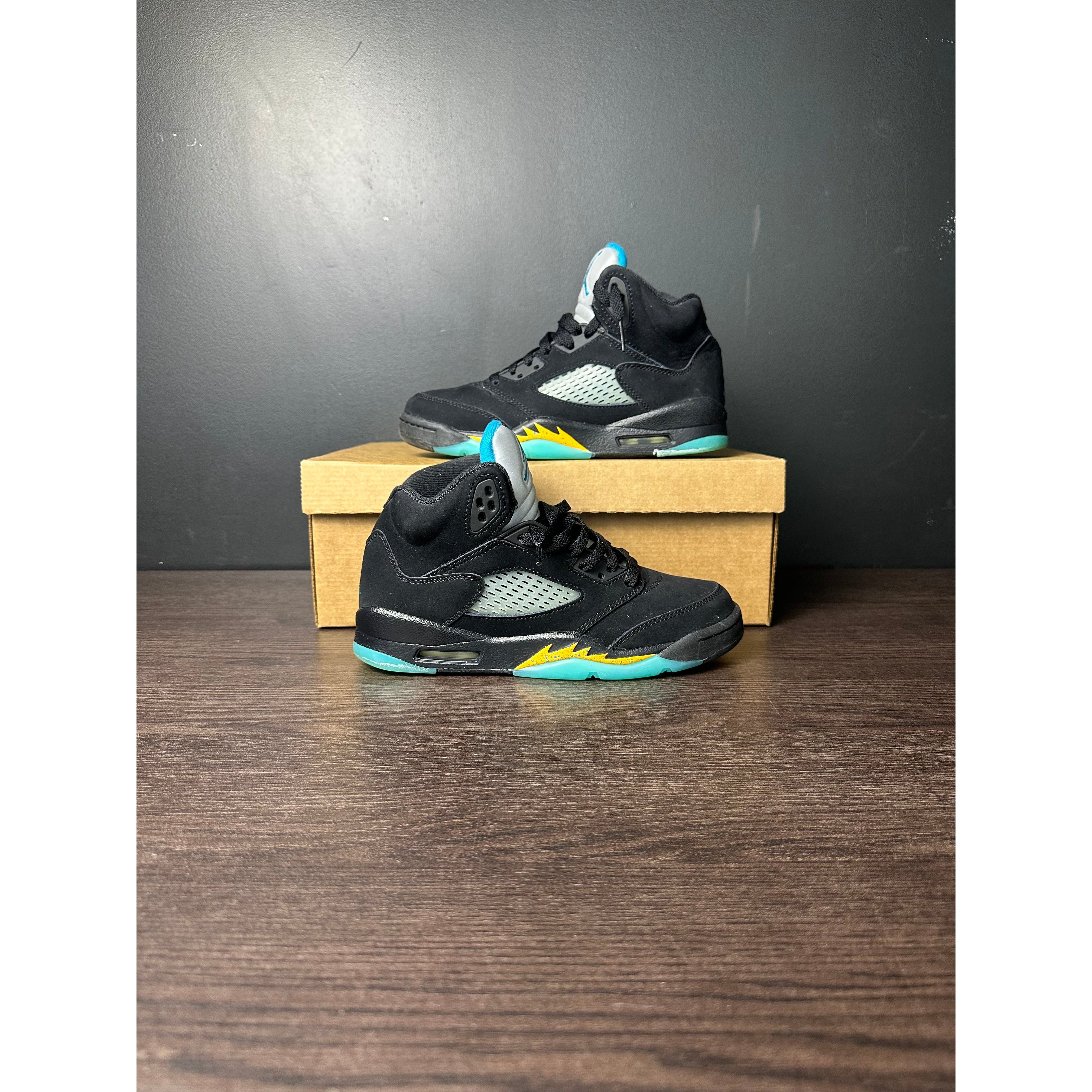 Air Jordan 5 Retro "Aqua" (GS) (2023) **PRE-OWNED** REP. BOX