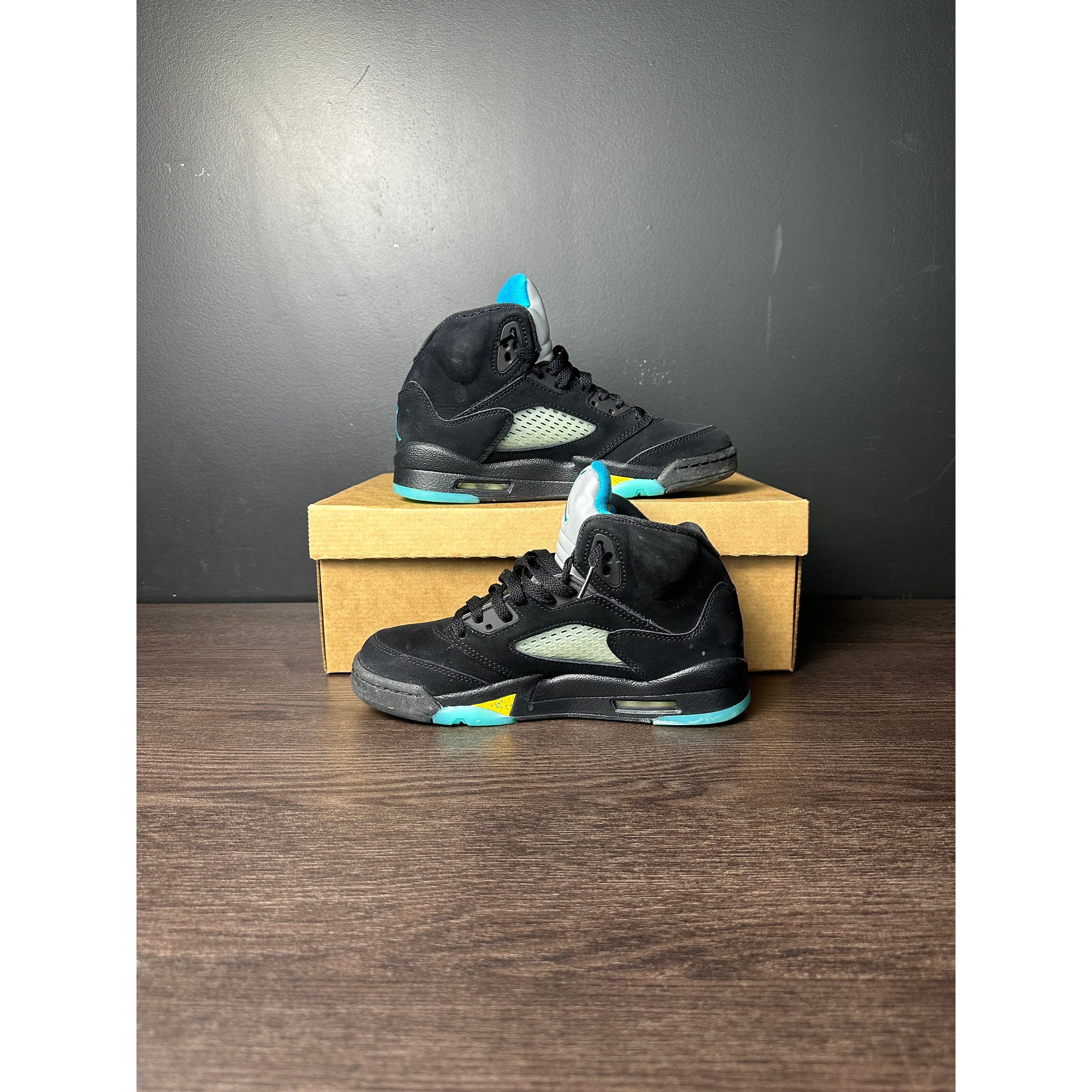 Air Jordan 5 Retro "Aqua" (GS) (2023) **PRE-OWNED** REP. BOX