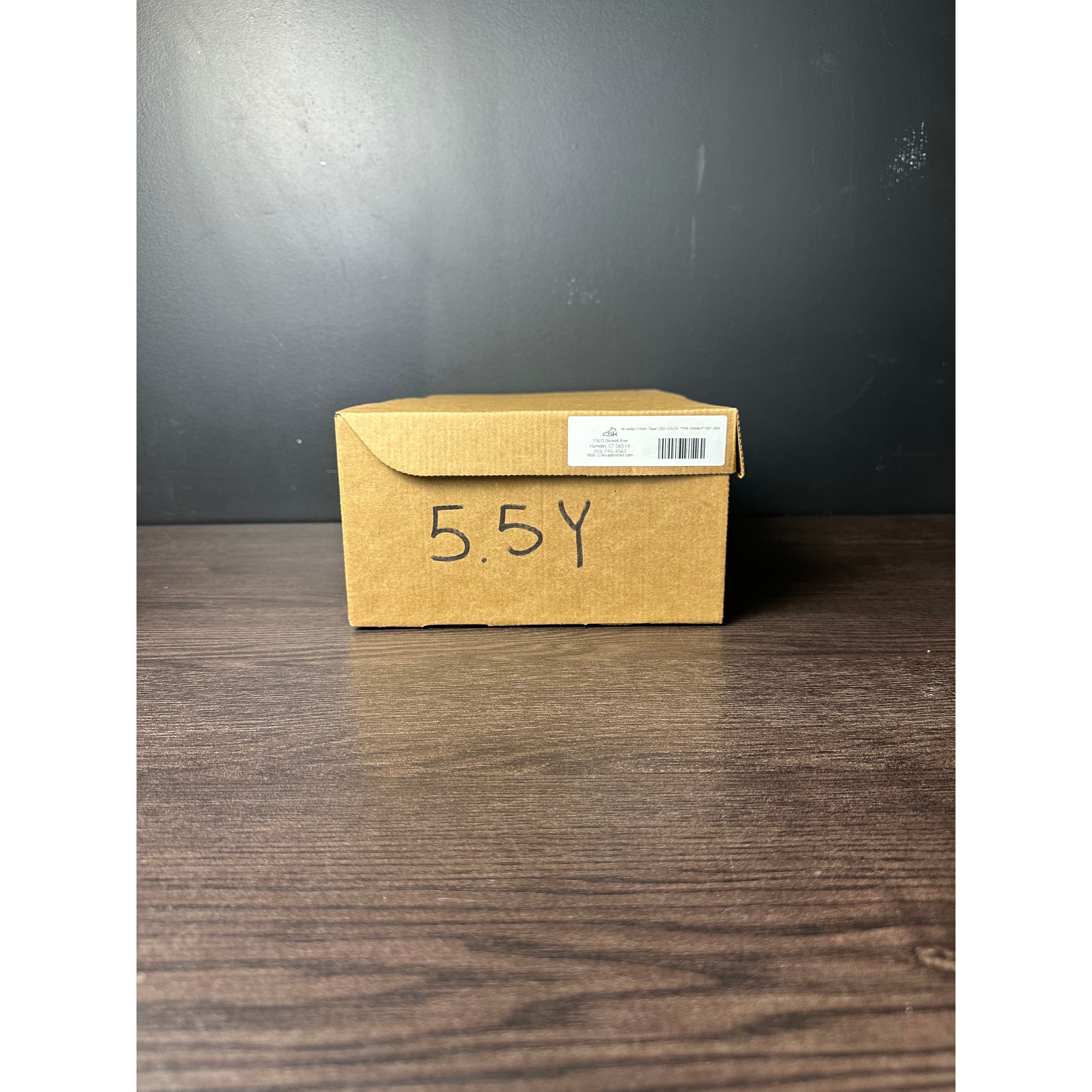 Air Jordan 5 Retro "Aqua" (GS) (2023) **PRE-OWNED** REP. BOX