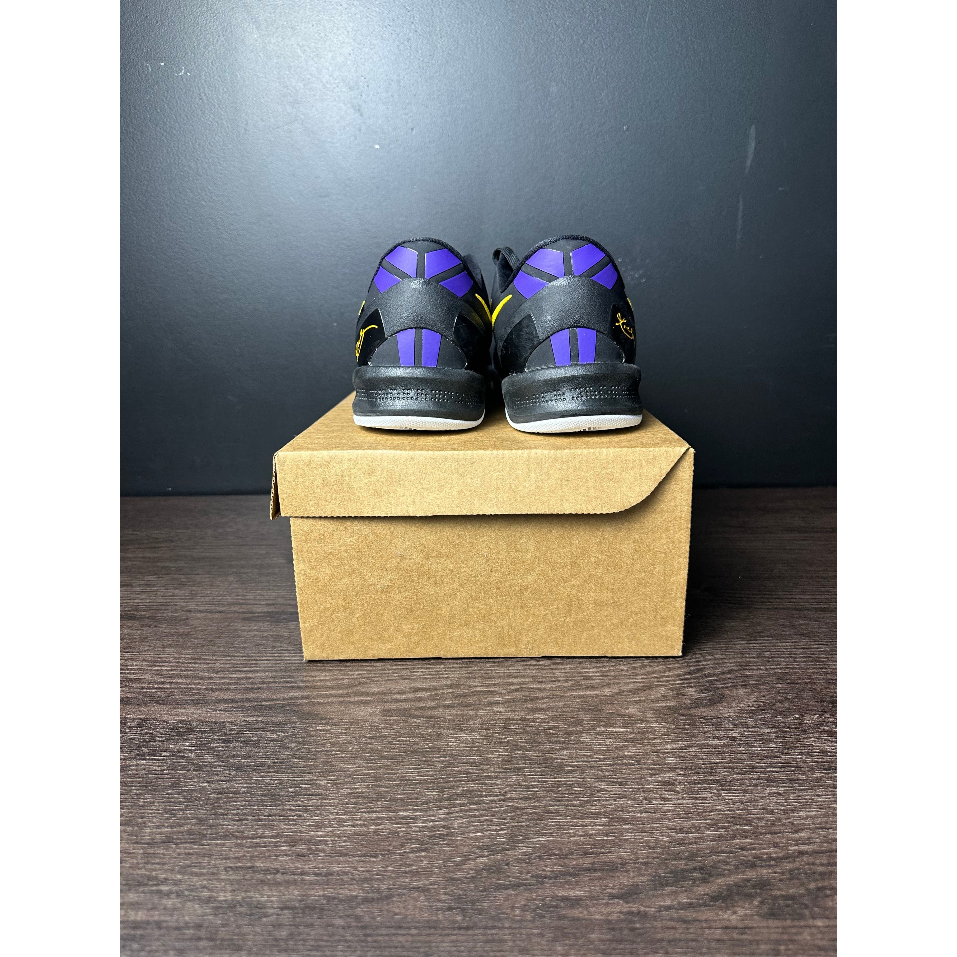 Nike Kobe 8 Protro "Lakers Away" **PRE-OWNED** NO BOX