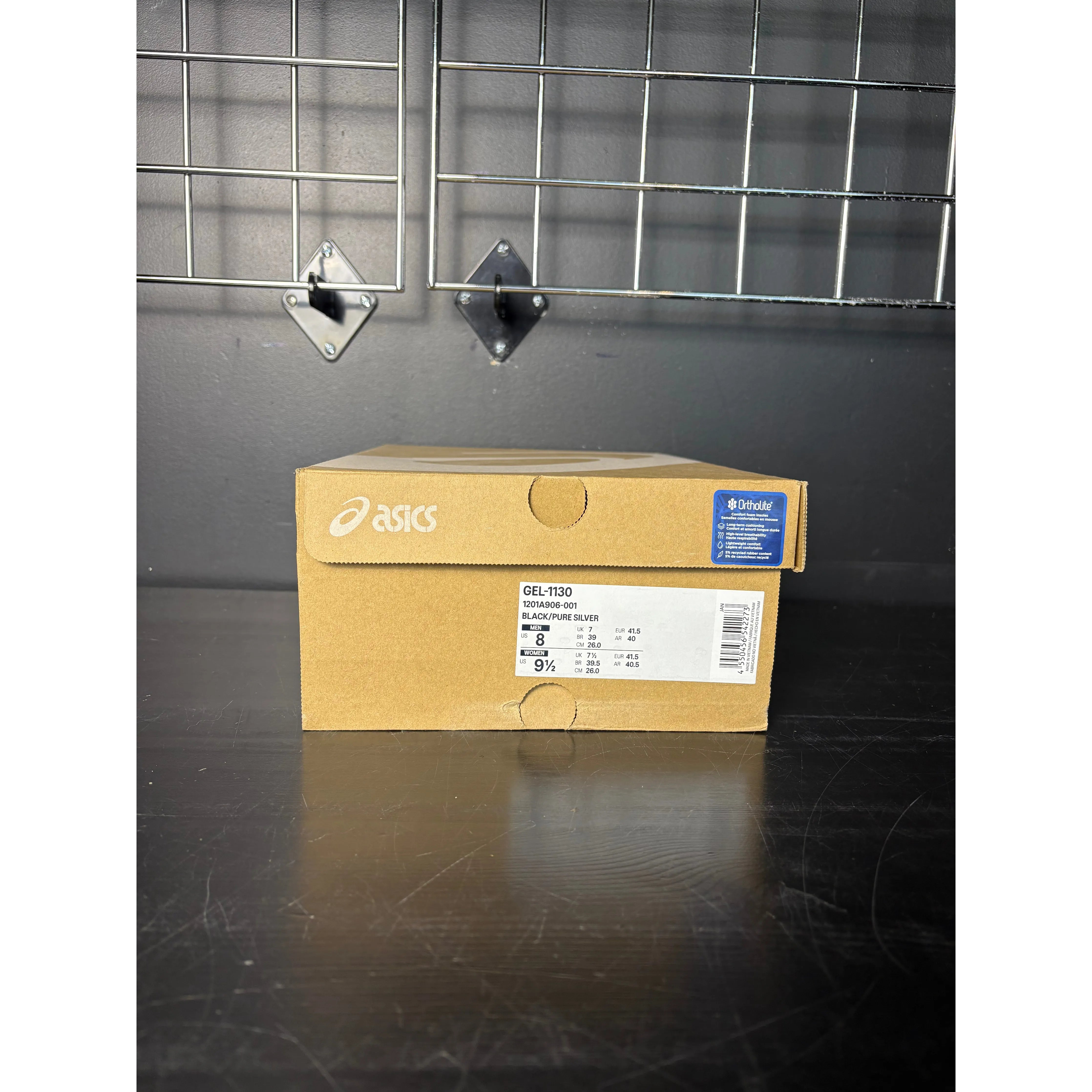 ASICS Gel-1130 "Black Pure Silver" **PRE-OWNED**