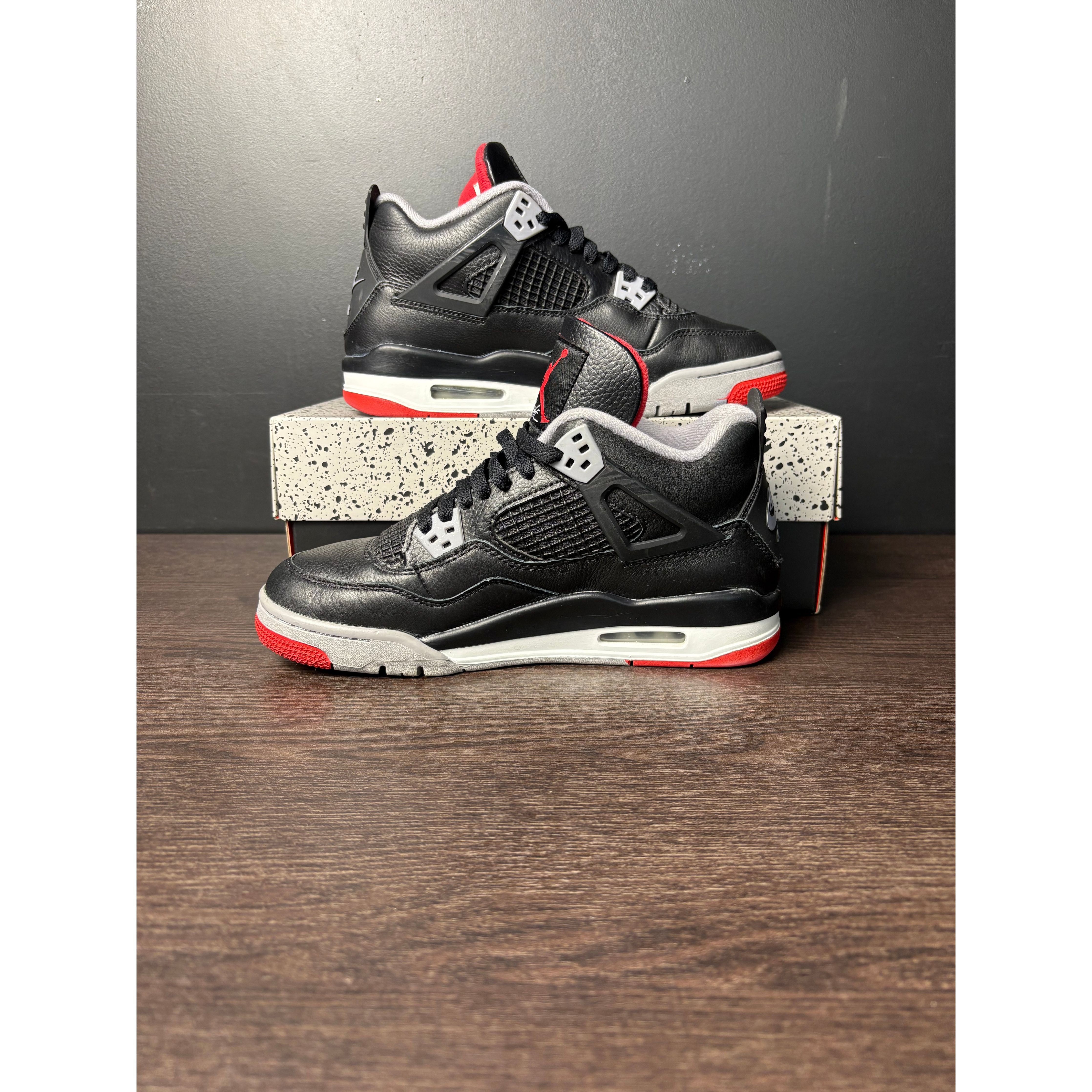 Air Jordan 4 Retro "Bred Reimagined" (GS) **PRE-OWNED**