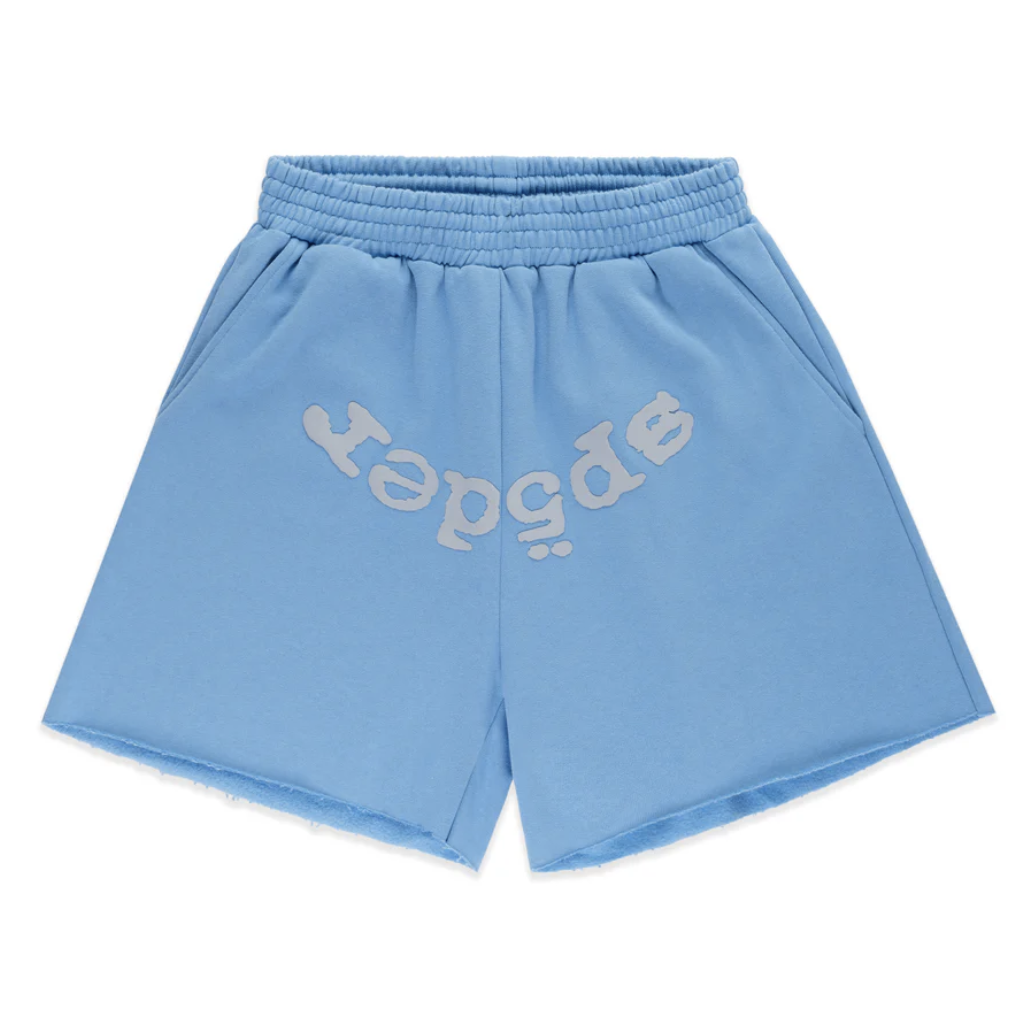 Sp5der "OG Web" V2 Sweatshort (Dusty Blue)