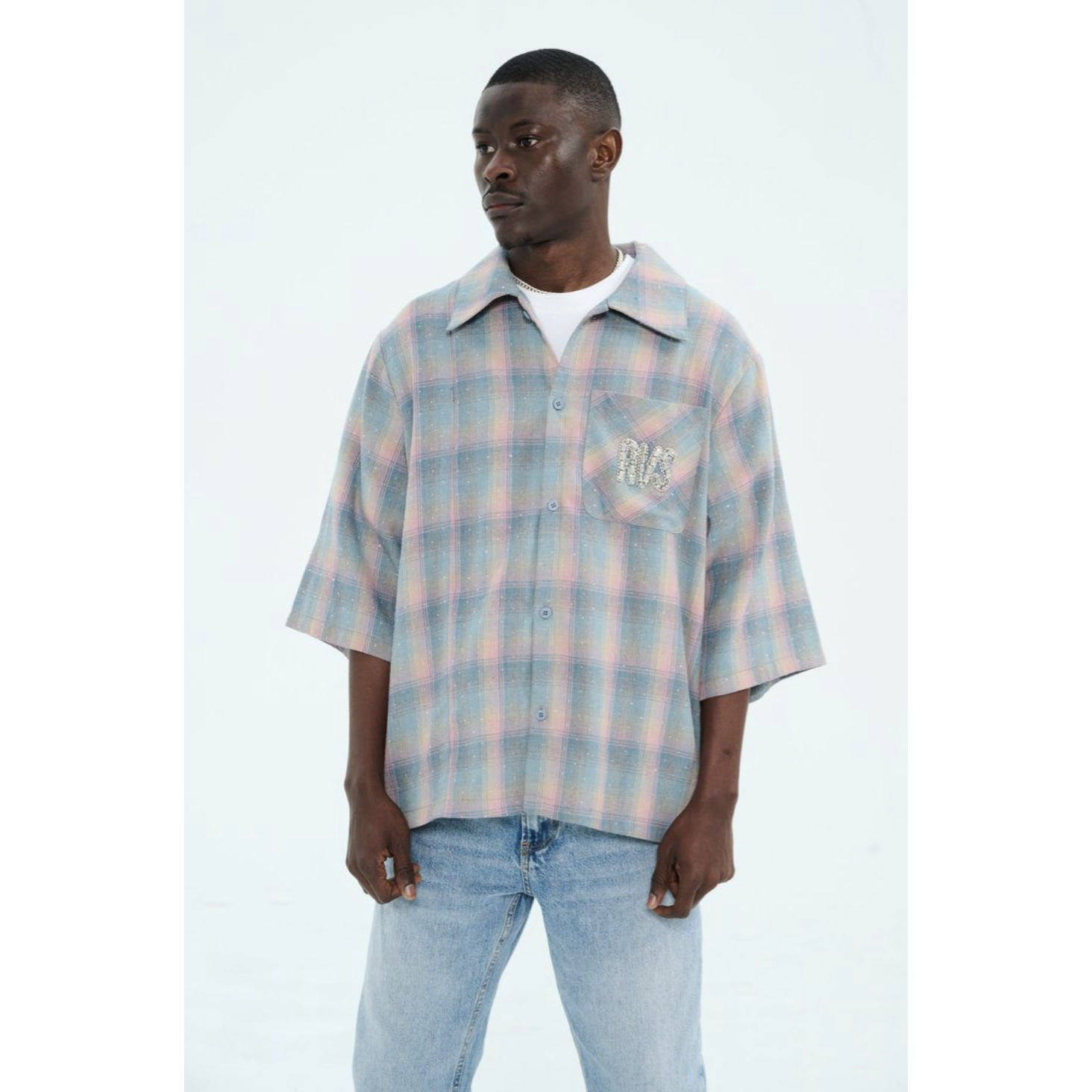 Reves Labs "Lumière" Flannel (Teal/ Coral)