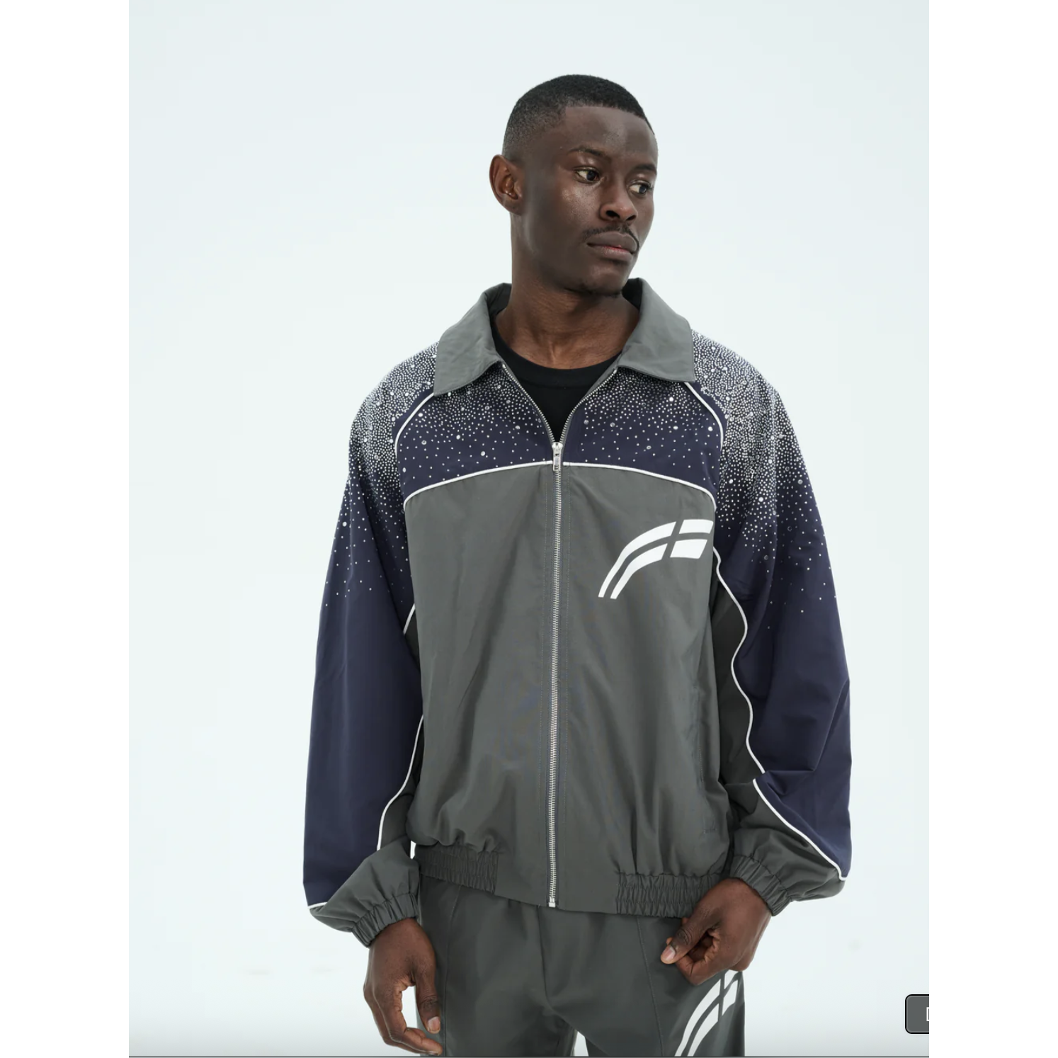 Reves Labs "Astral" Zip Windbreaker Set (Navy/Charcoal)