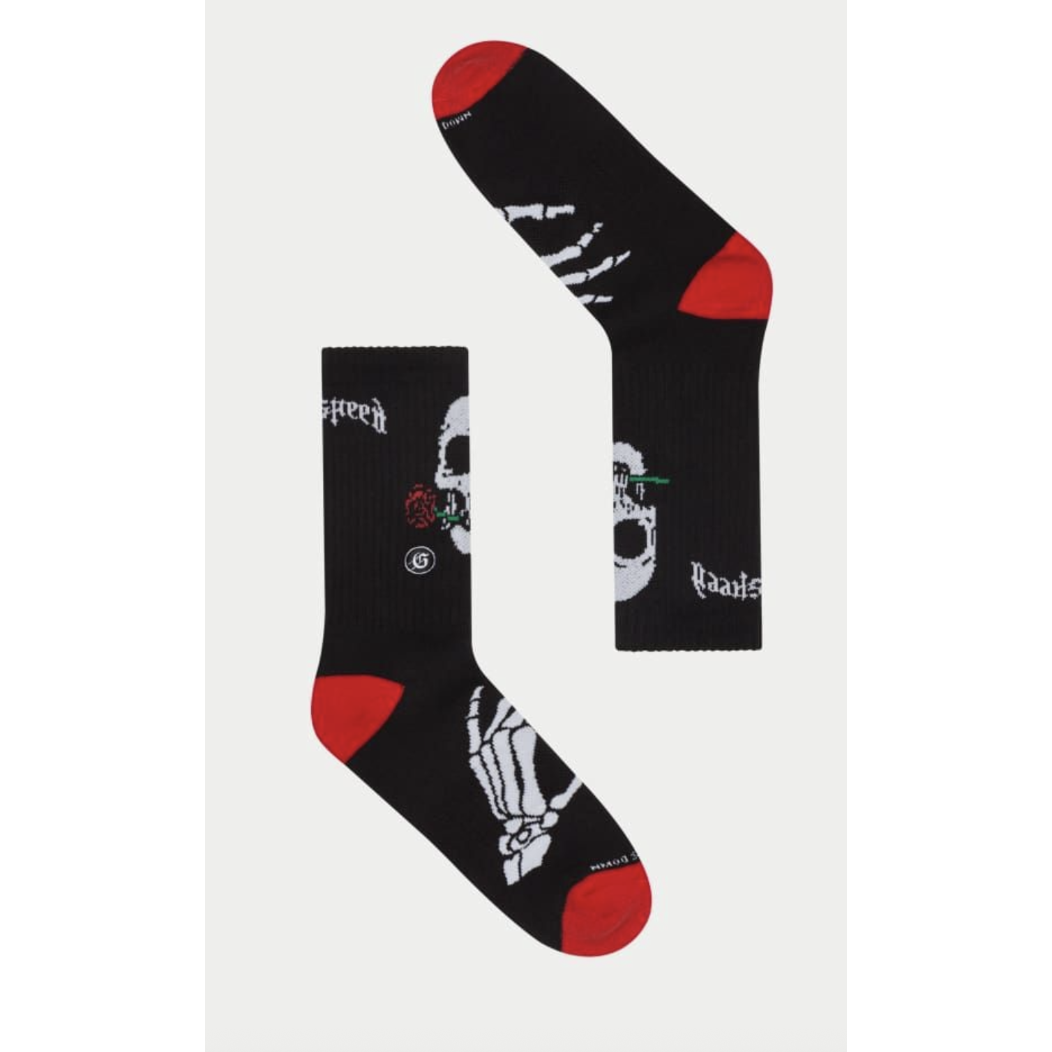 Godspeed "Skull & Roses" Sock (Black/Grey)