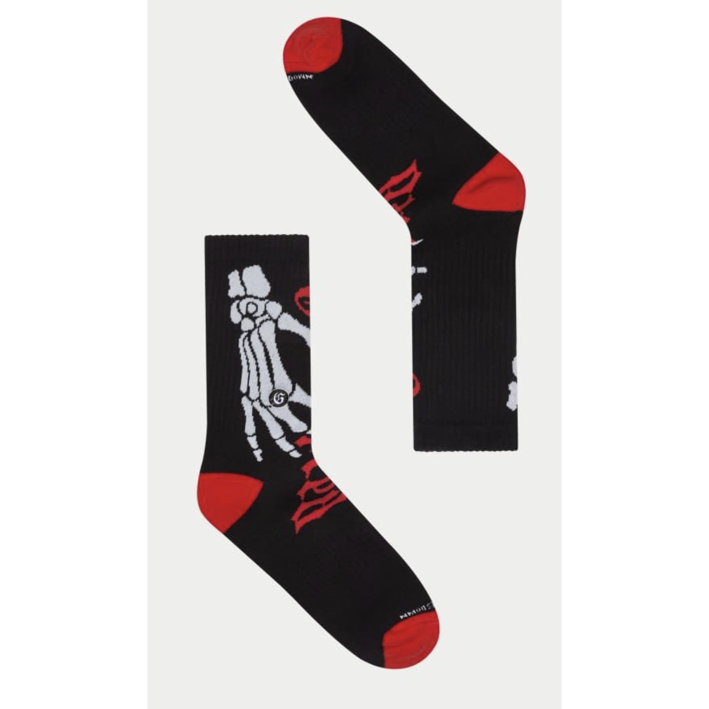 Godspeed "Ten Toes Down" Sock (Black/Red)