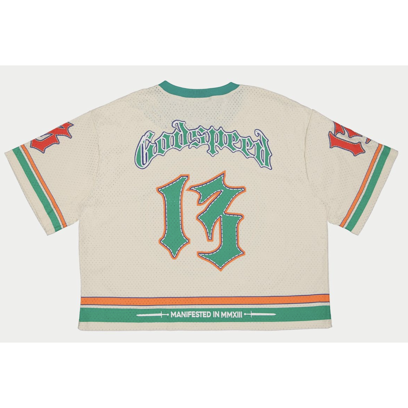 Godspeed "First Down" Jersey (Bone/Teal/Orange)
