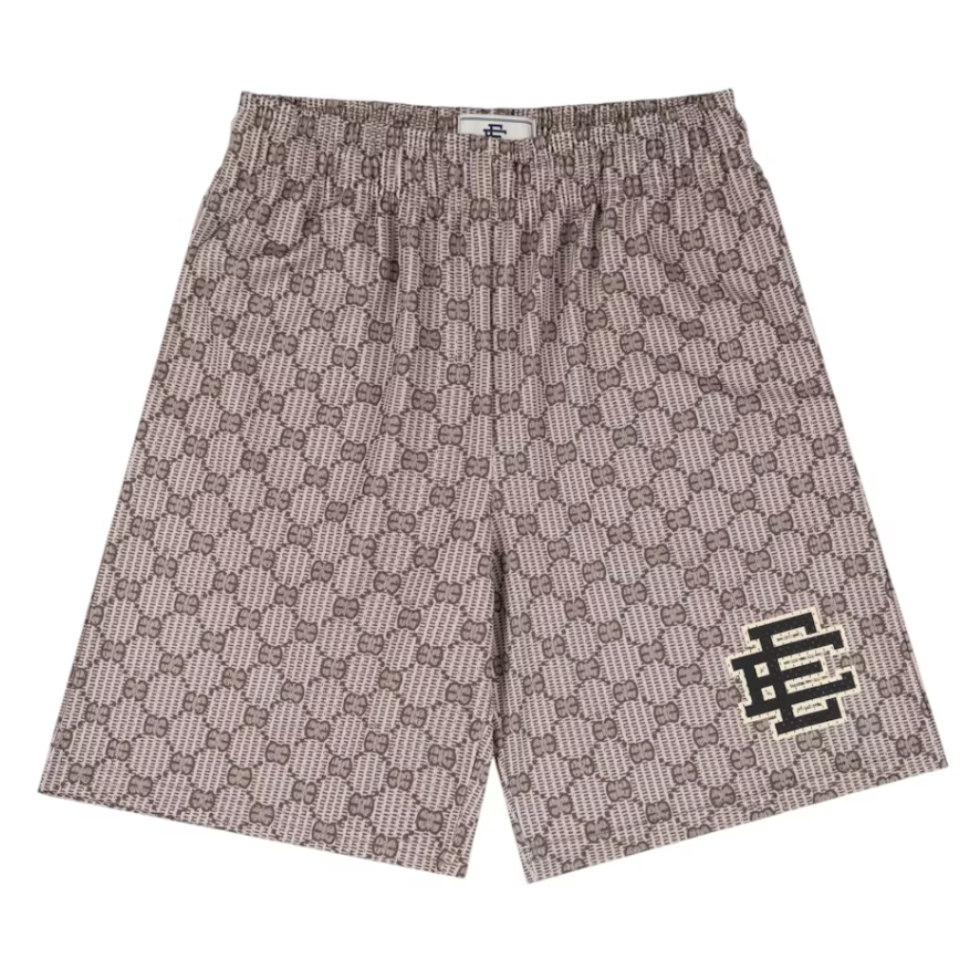 Eric Emanuel "EE Baggy" Short Beige EE (Print/Black)