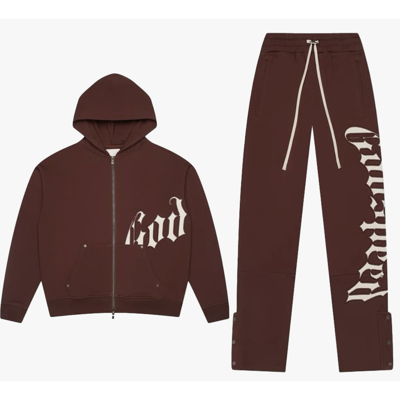 Godspeed "OG Logo" Sweatsuit V2 (Brown/White) (SET)