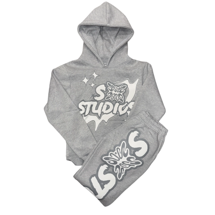 SB Studios Full Sweatsuit (Grey/White)