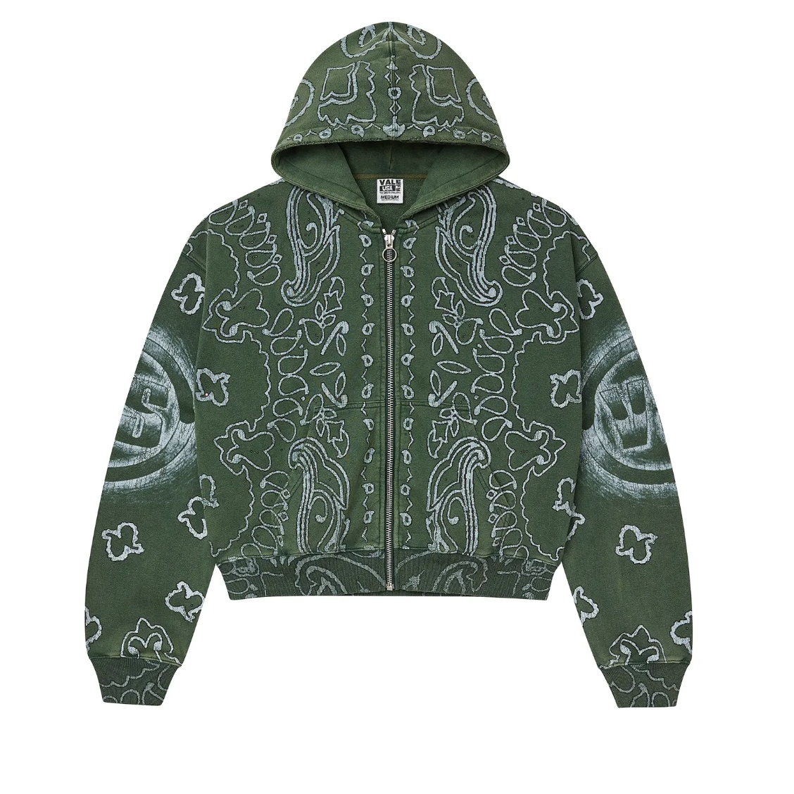 Vale Forever "Flag" Zip Up Hoodie (Green)