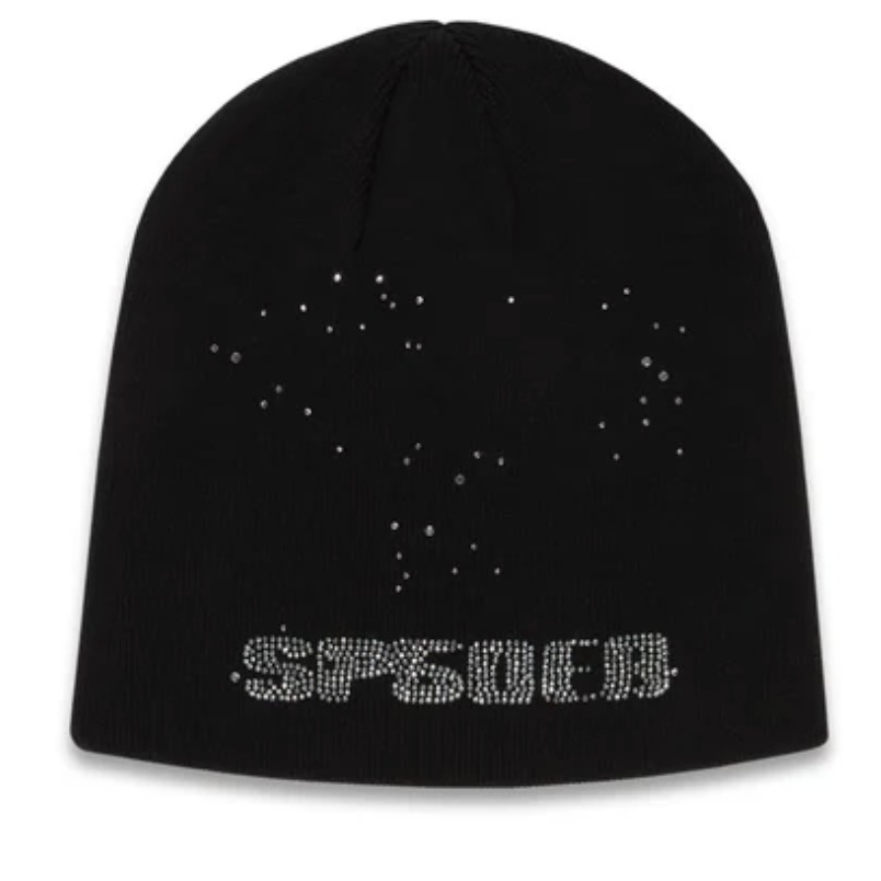 Sp5der "Rhinestone" Silk Skully (Black)