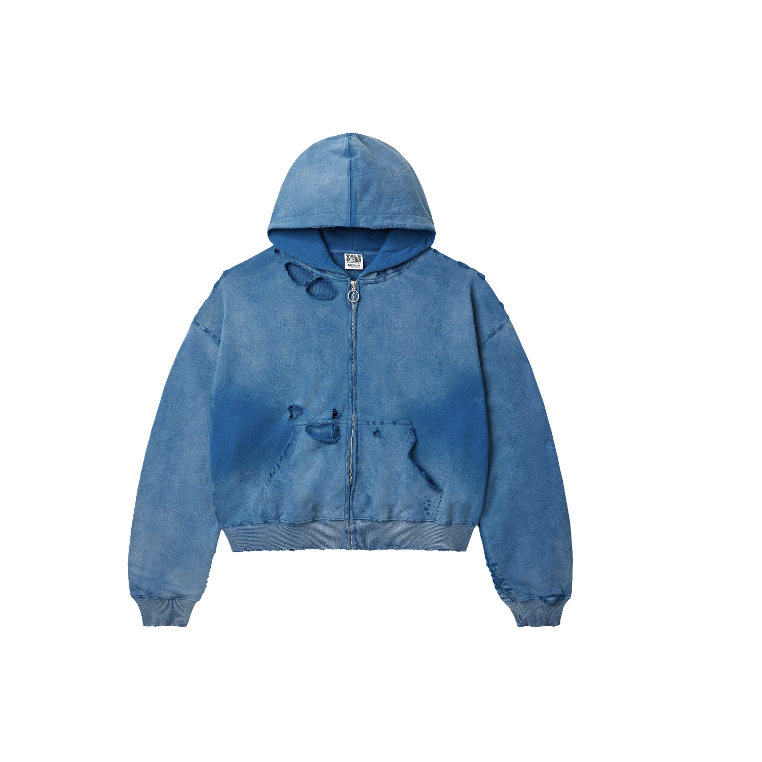 Vale Forever "Destroyer" Zip Up Hoodie (Ocean)