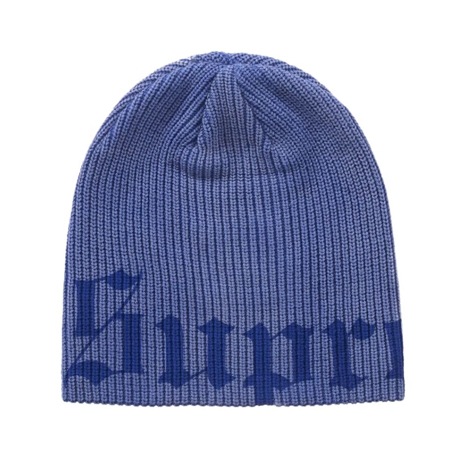 Supreme "Old English Printed Beanie" (Blue)