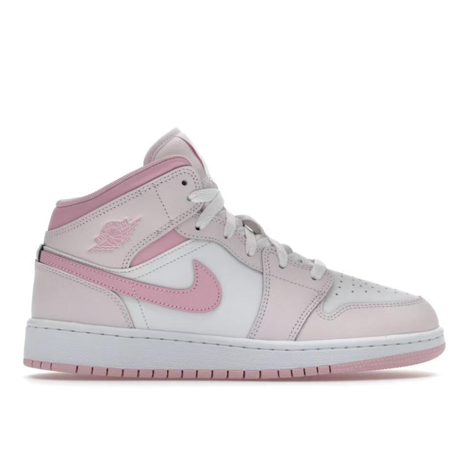 Air Jordan 1 Mid "Pearl Pink White" (GS)