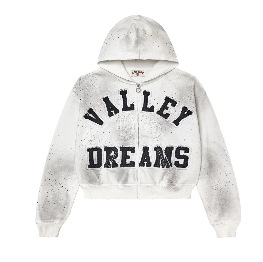 Vale Forever "Classico" Zip Up Hoodie (White)
