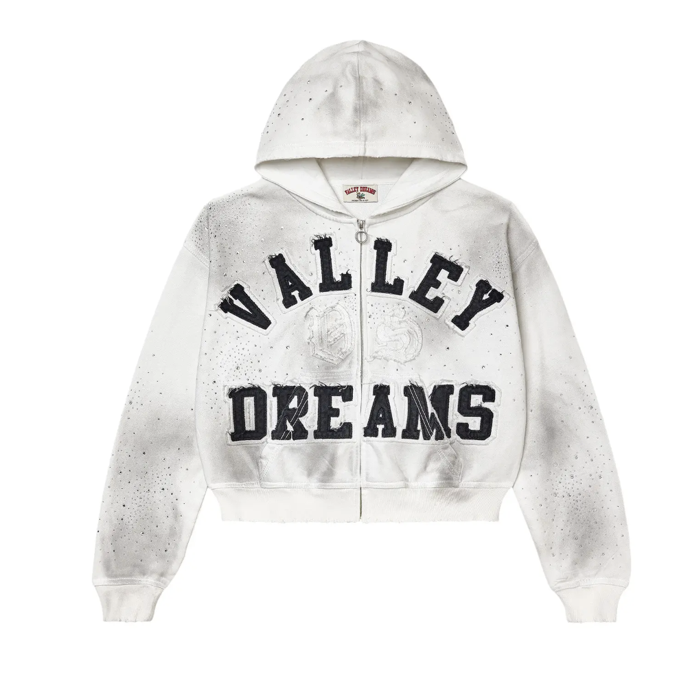 Vale Forever "Classico" Zip Up Hoodie (White)