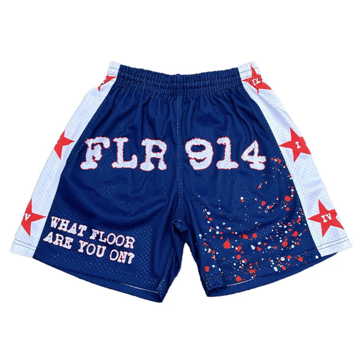Floor914 "USA" Mesh Shorts (Navy/White)