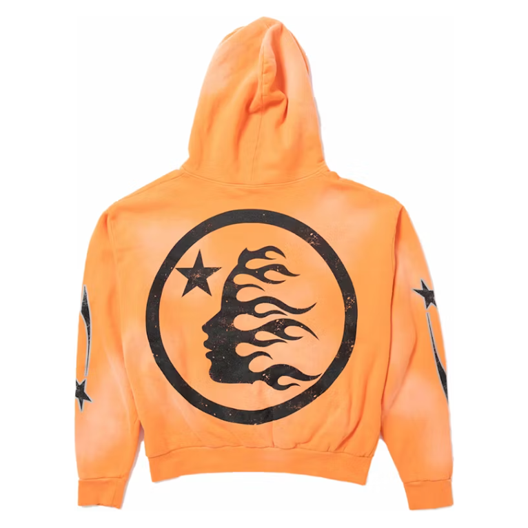 Hellstar "Fire Orange" Hoodie Orange Dye