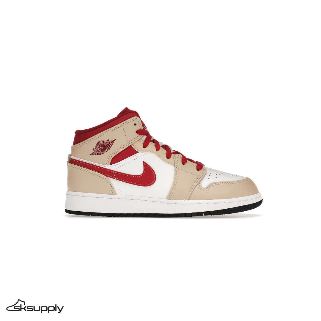 Air Jordan 1 Mid "Curry Cardinal" (GS)