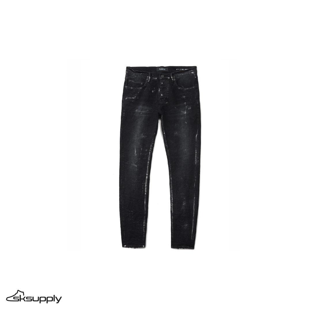 Purple Brand Black Wash "Metallic Silver" Jeans