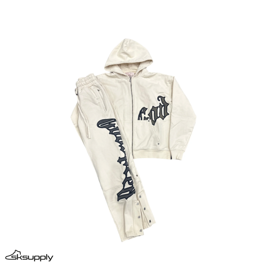 Godspeed Sweatsuit "OG Logo" V2 (Bone/Forest) (2023/2025)