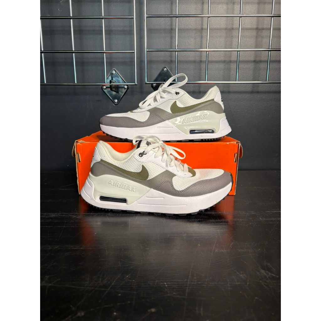 Nike Air Max "SYSTM" (White Medium Olive) **PRE-OWNED**
