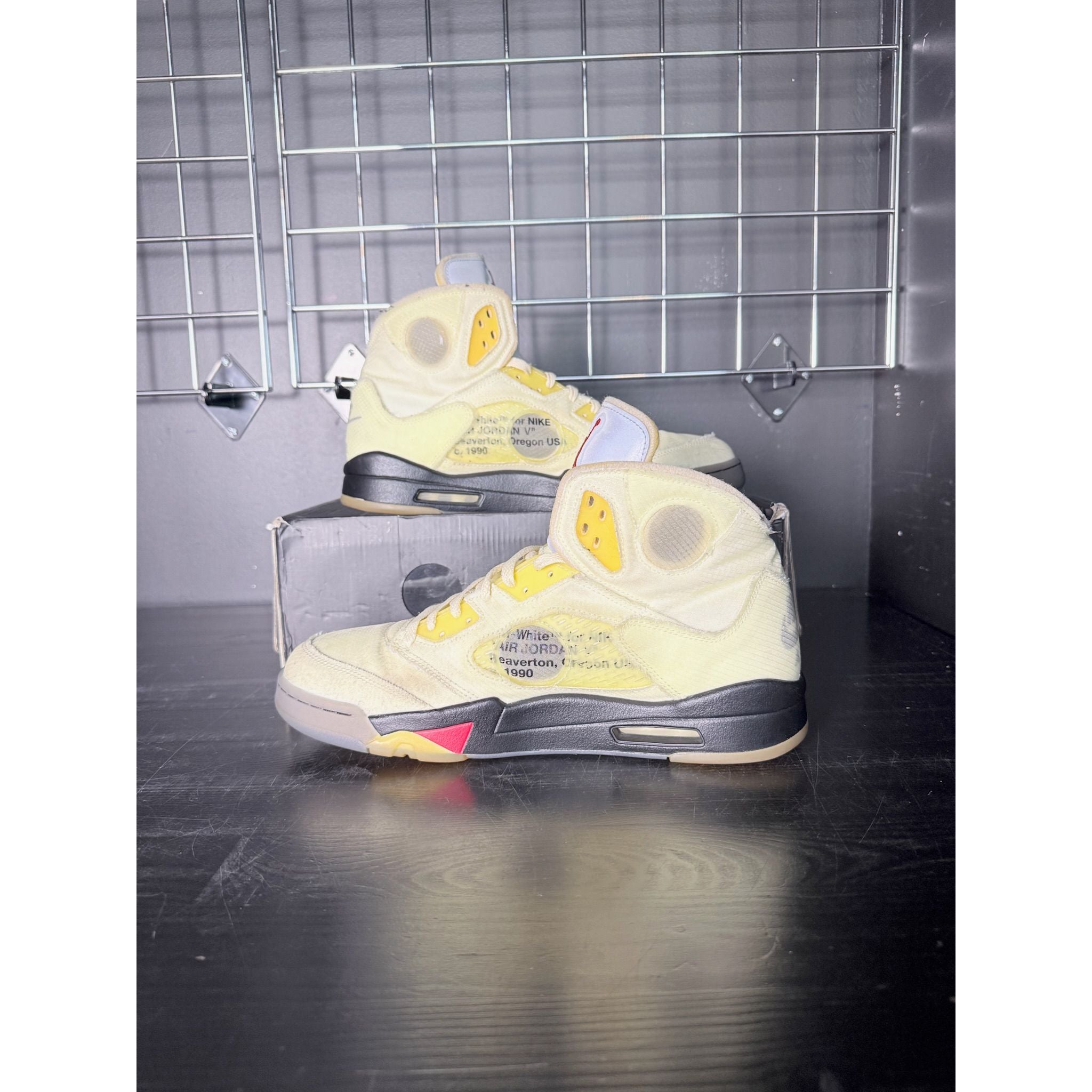 Air Jordan 5 Retro x Off-White "Sail" **PRE-OWNED**