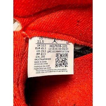 Air Jordan 5 Retro "Fire Red Black Tongue" (2025) **PRE-OWNED** REP. BOX