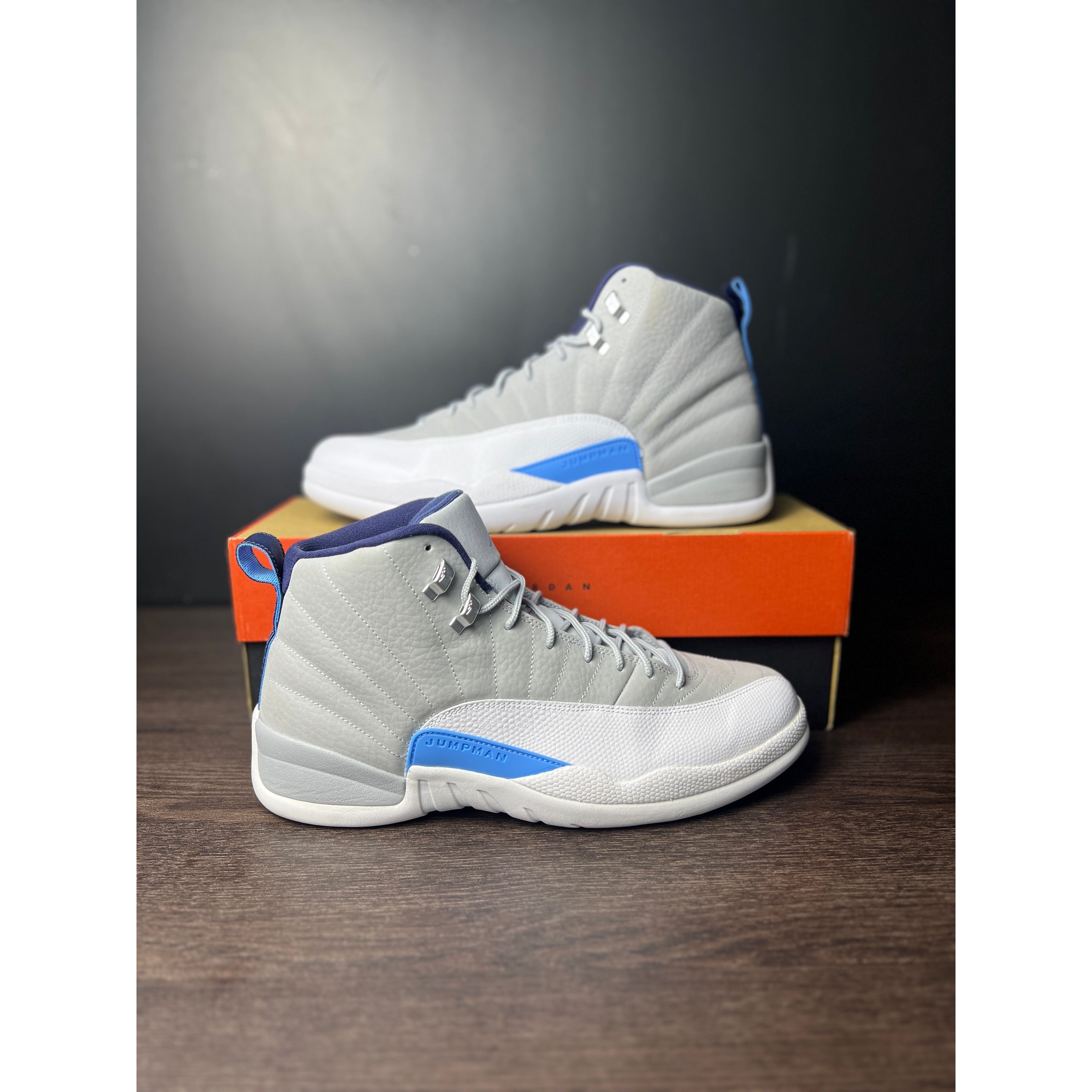 Air Jordan 12 Retro "Grey University Blue" **PRE-OWNED**