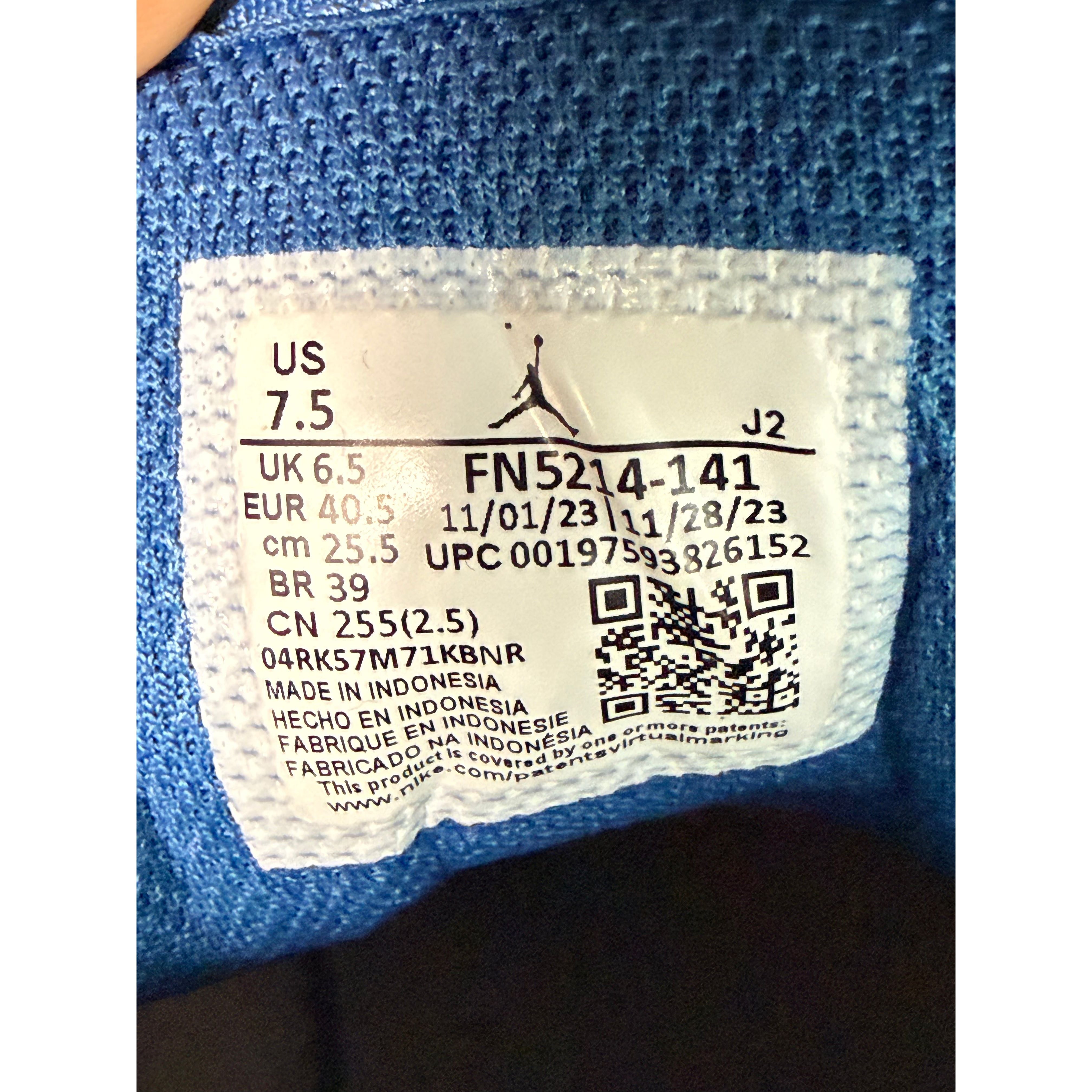 Air Jordan 1 Low "Industrial Blue" **PRE-OWNED** REP. BOX