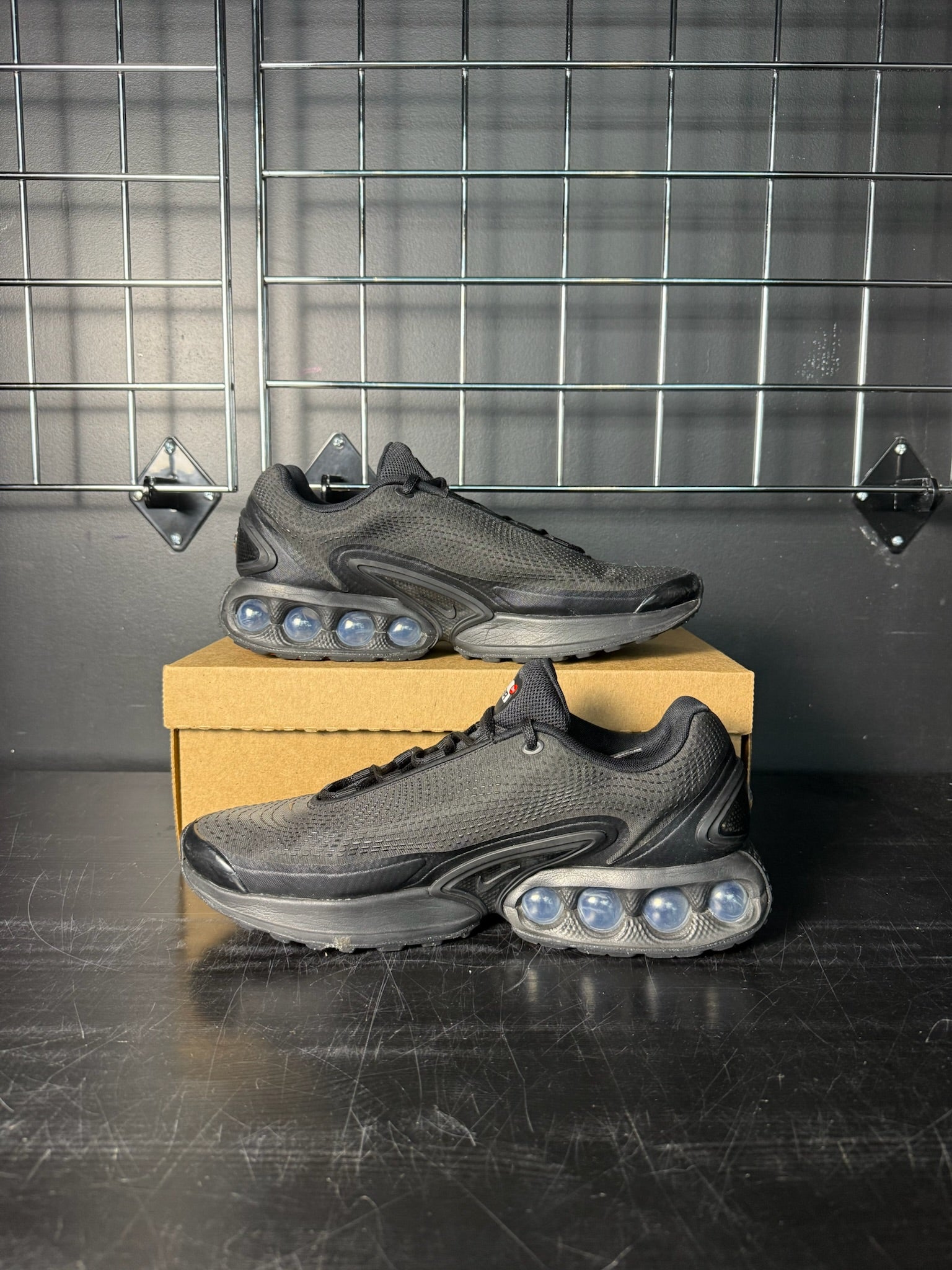 Nike Air Max Dn Black "Metallic Grey" **PRE-OWNED**