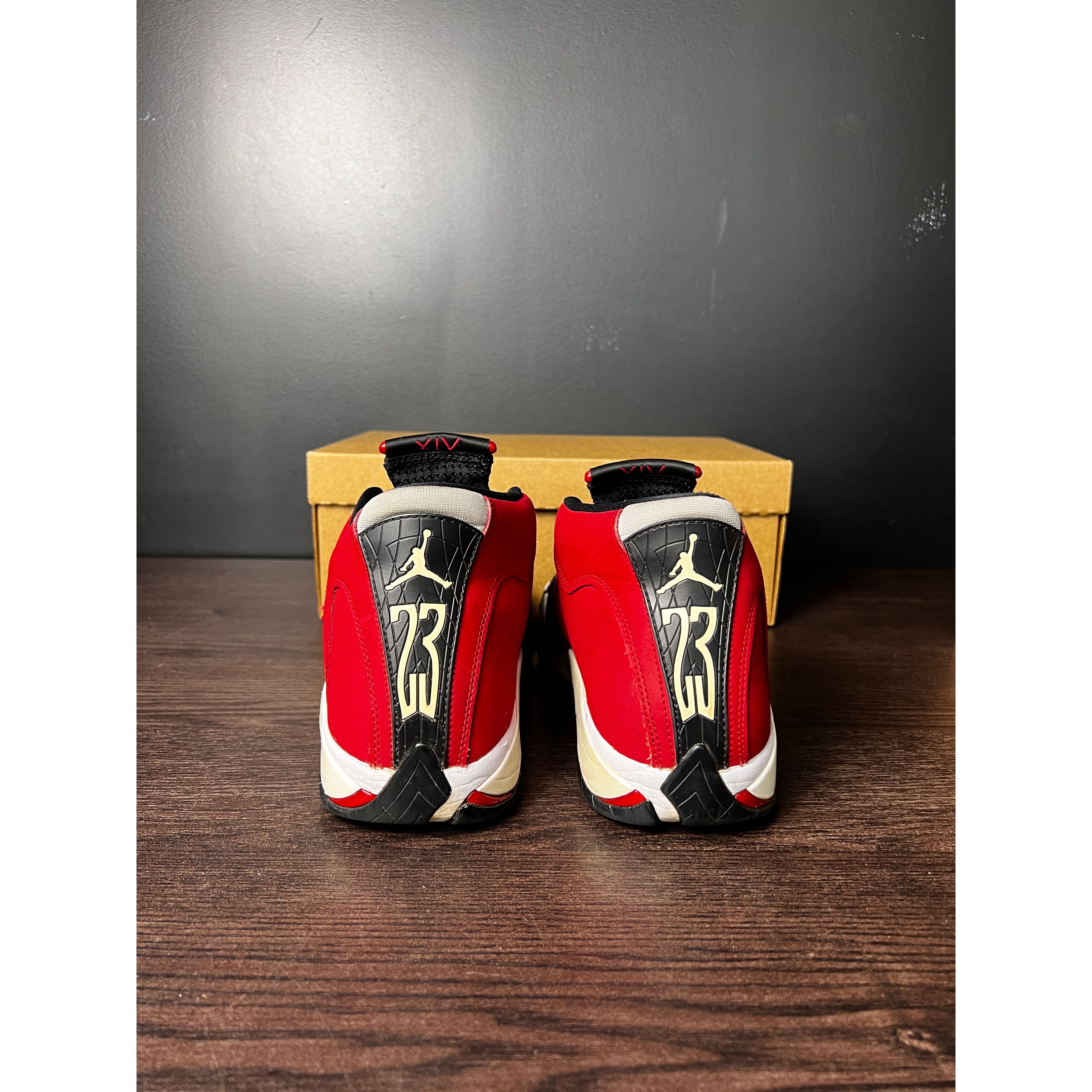 Air Jordan 14 Retro "Gym Red Toro" **PRE-OWNED** REP. BOX