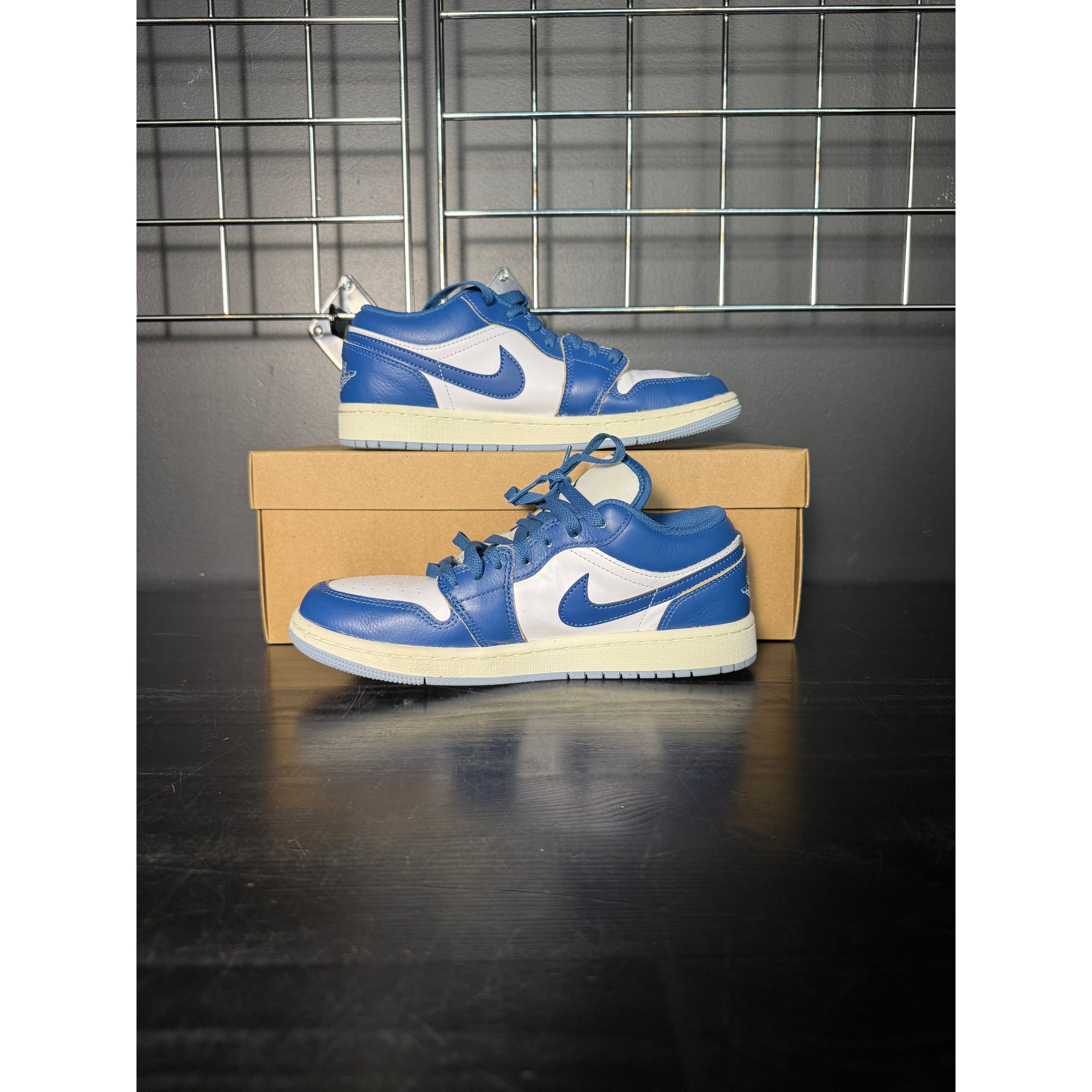Air Jordan 1 Low "Industrial Blue" **PRE-OWNED** REP. BOX