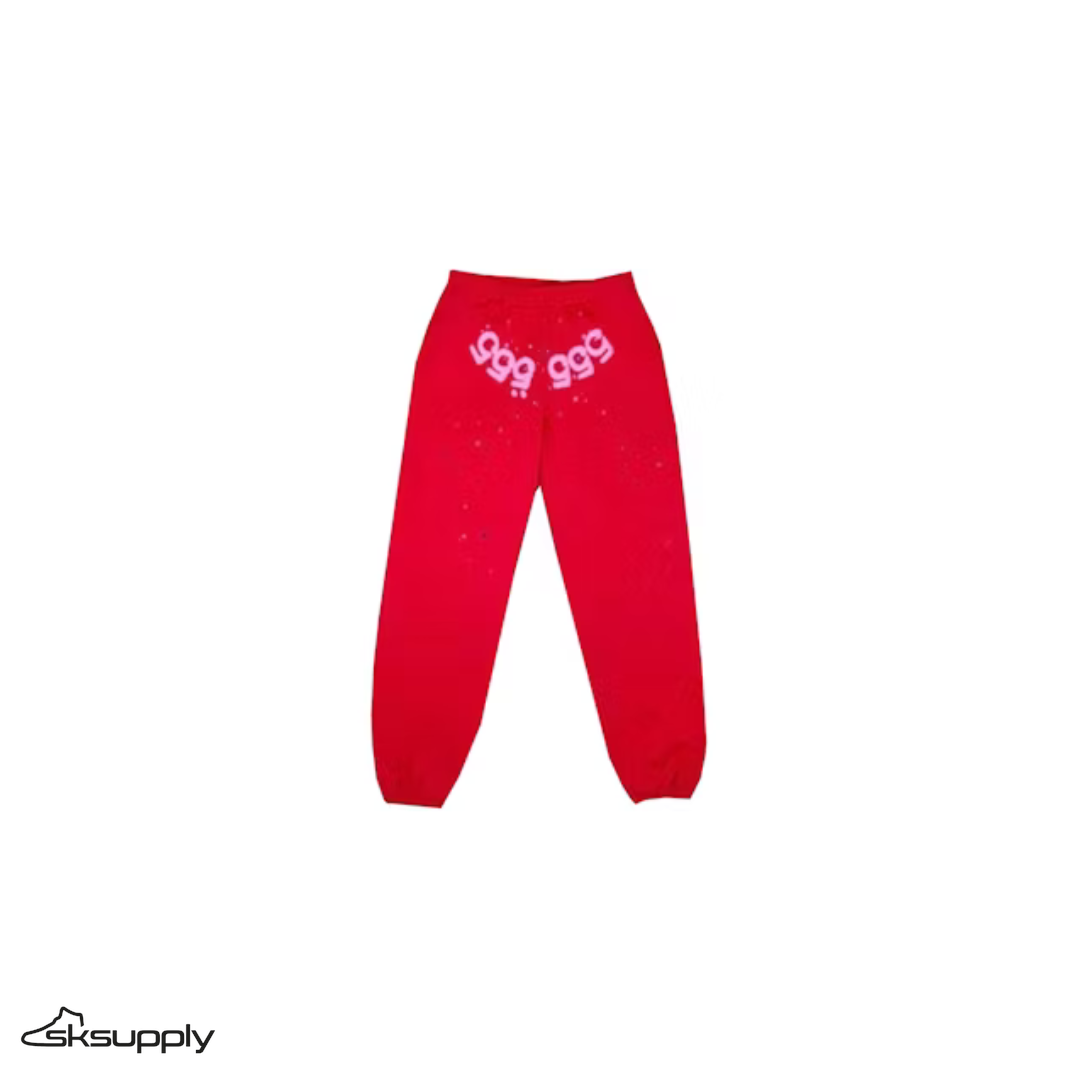 Sp5der Worldwide "Red Angel Number 555" Sweatpants