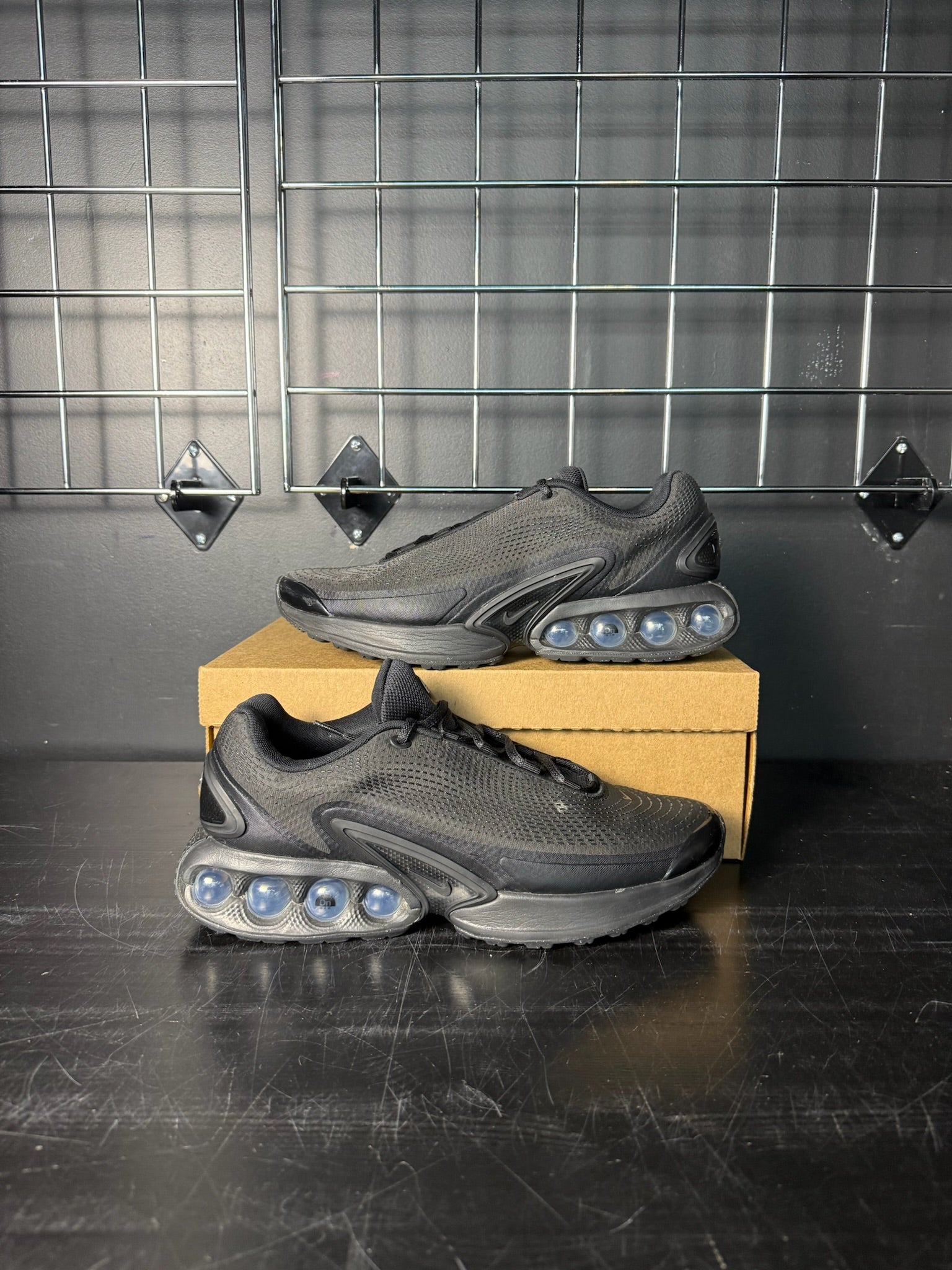 Nike Air Max Dn Black "Metallic Grey" **PRE-OWNED**