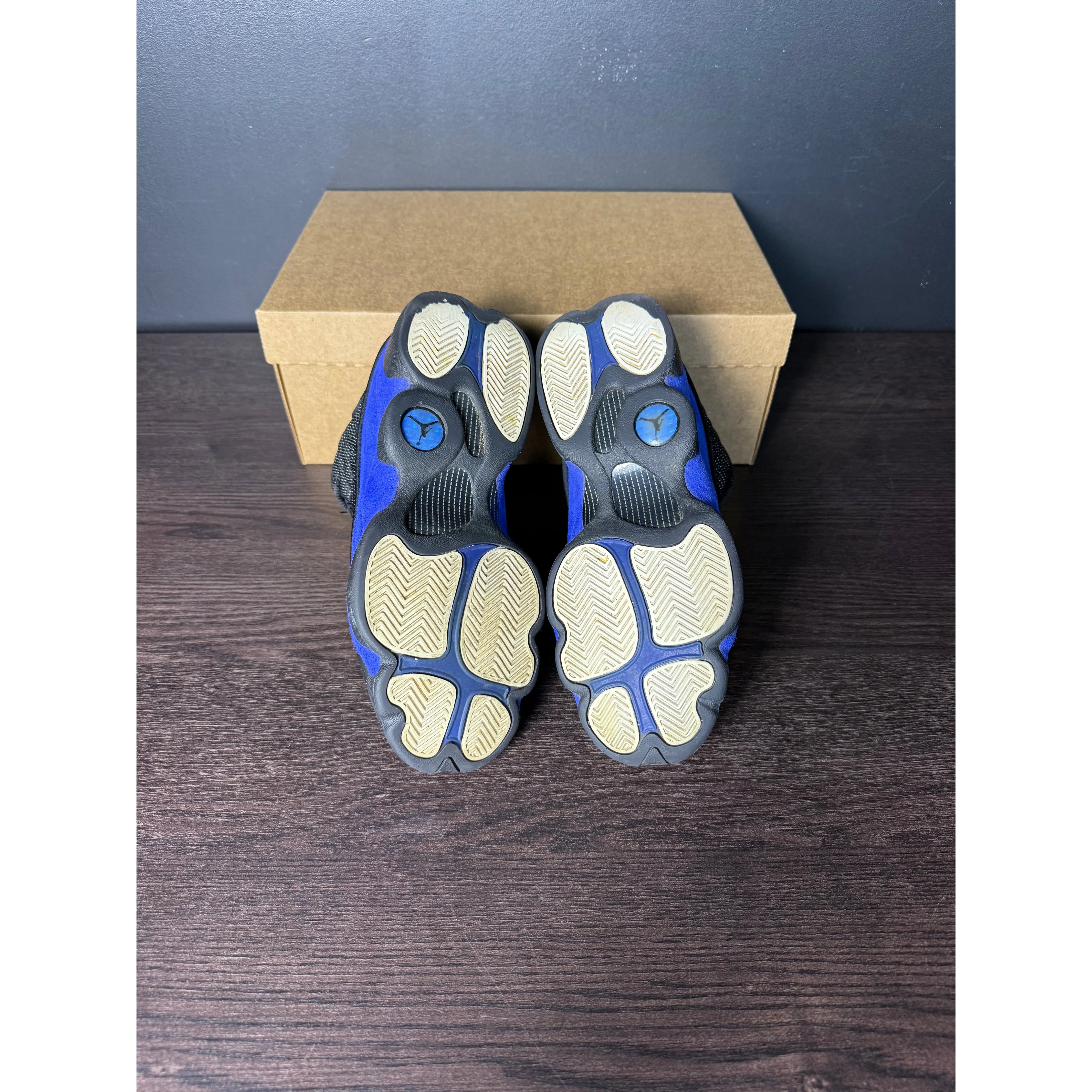 Air Jordan 13 Retro "Black Hyper Royal" (GS) **PRE-OWNED** REP. BOX