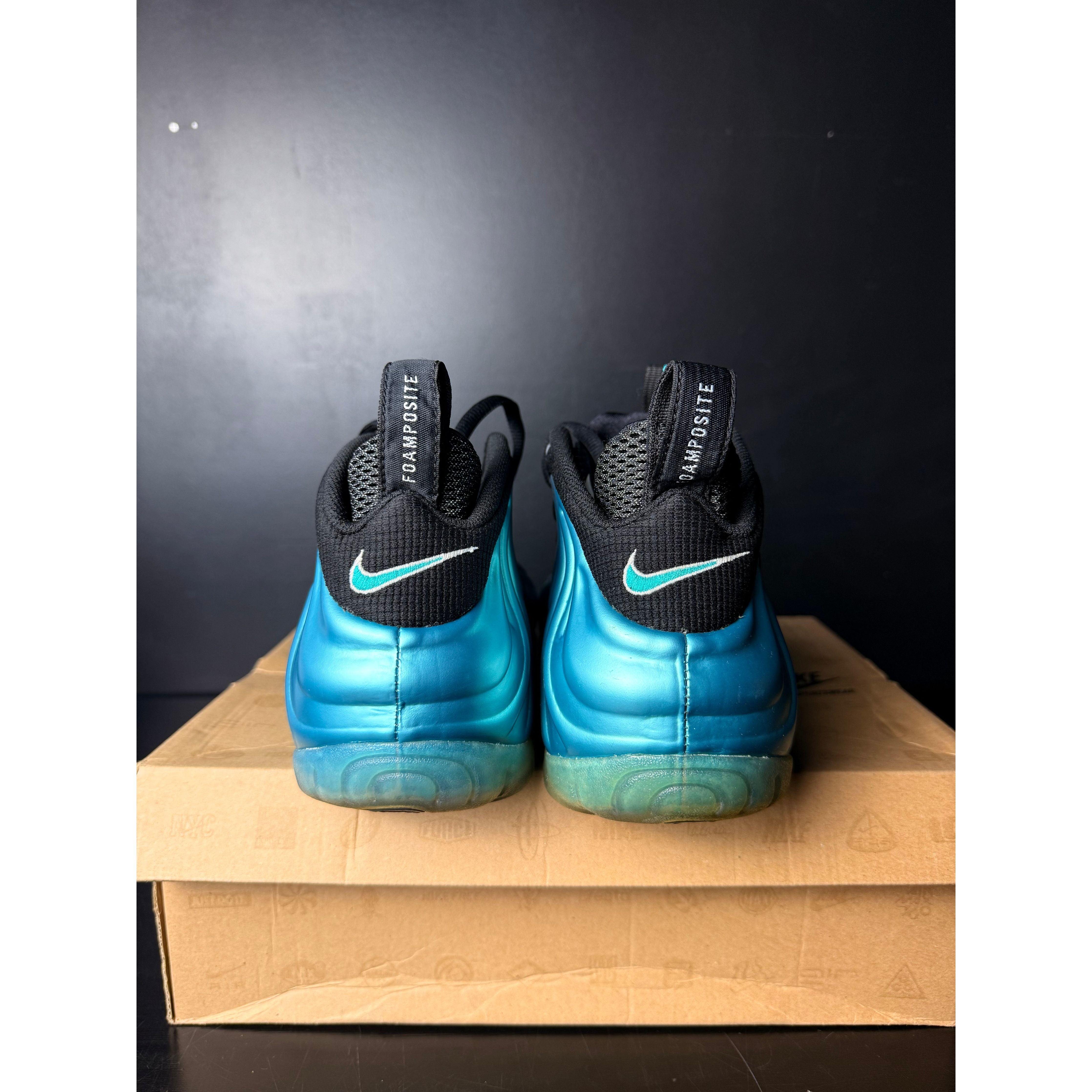 Nike Air Foamposite Pro "Electric Blue" **PRE-OWNED** REP. BOX
