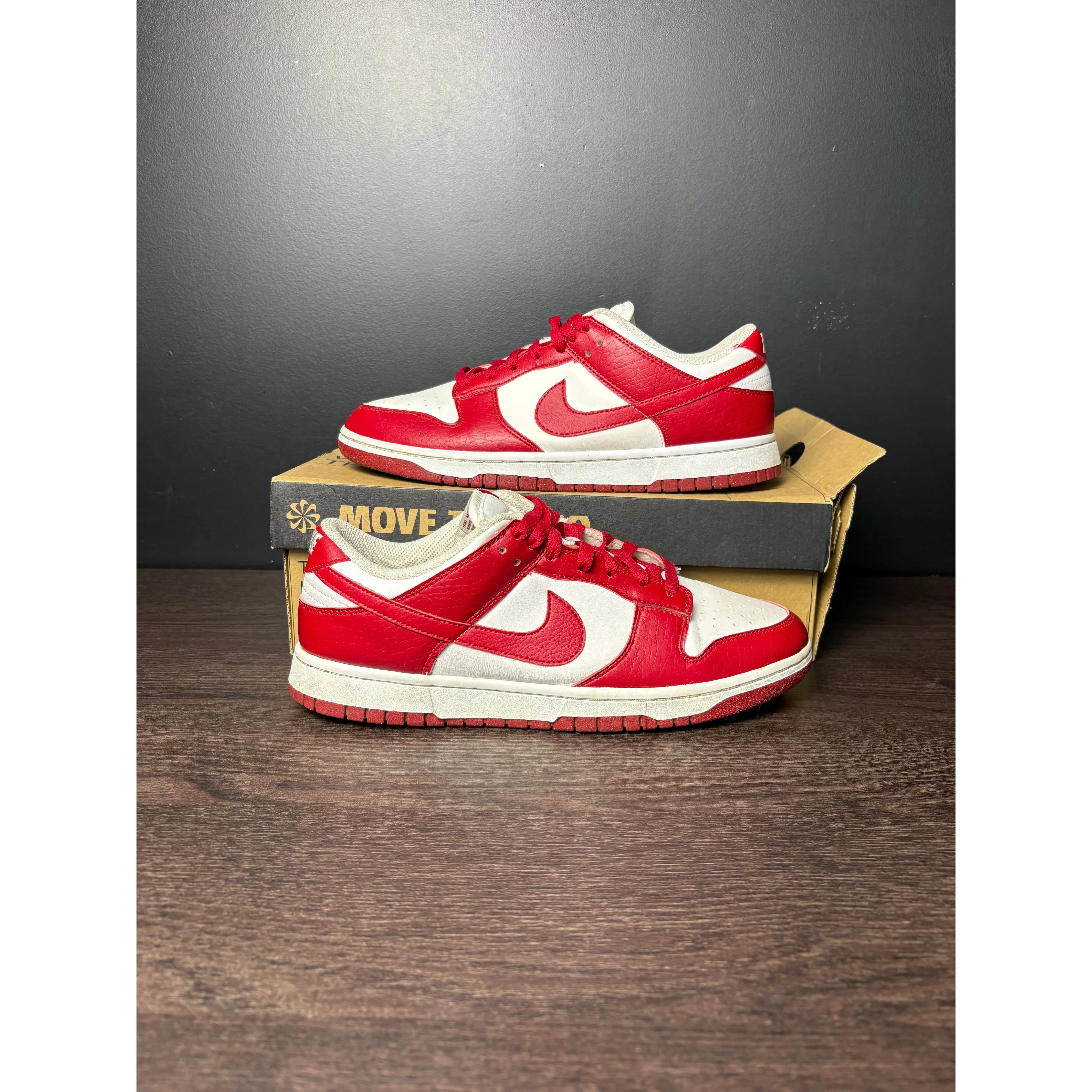 Nike Dunk Low Next Nature "White Gym Red" (WMNS) **PRE-OWNED**