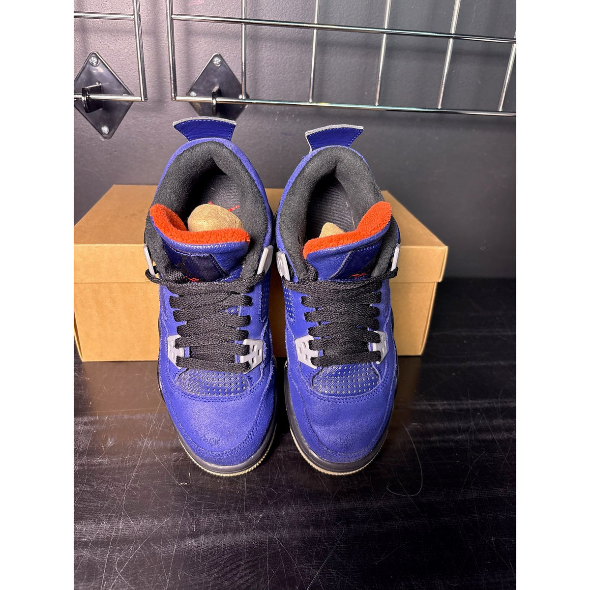 Air Jordan 4 Retro "Winterized Loyal Blue" (GS) **PRE-OWNED** REP. BOX