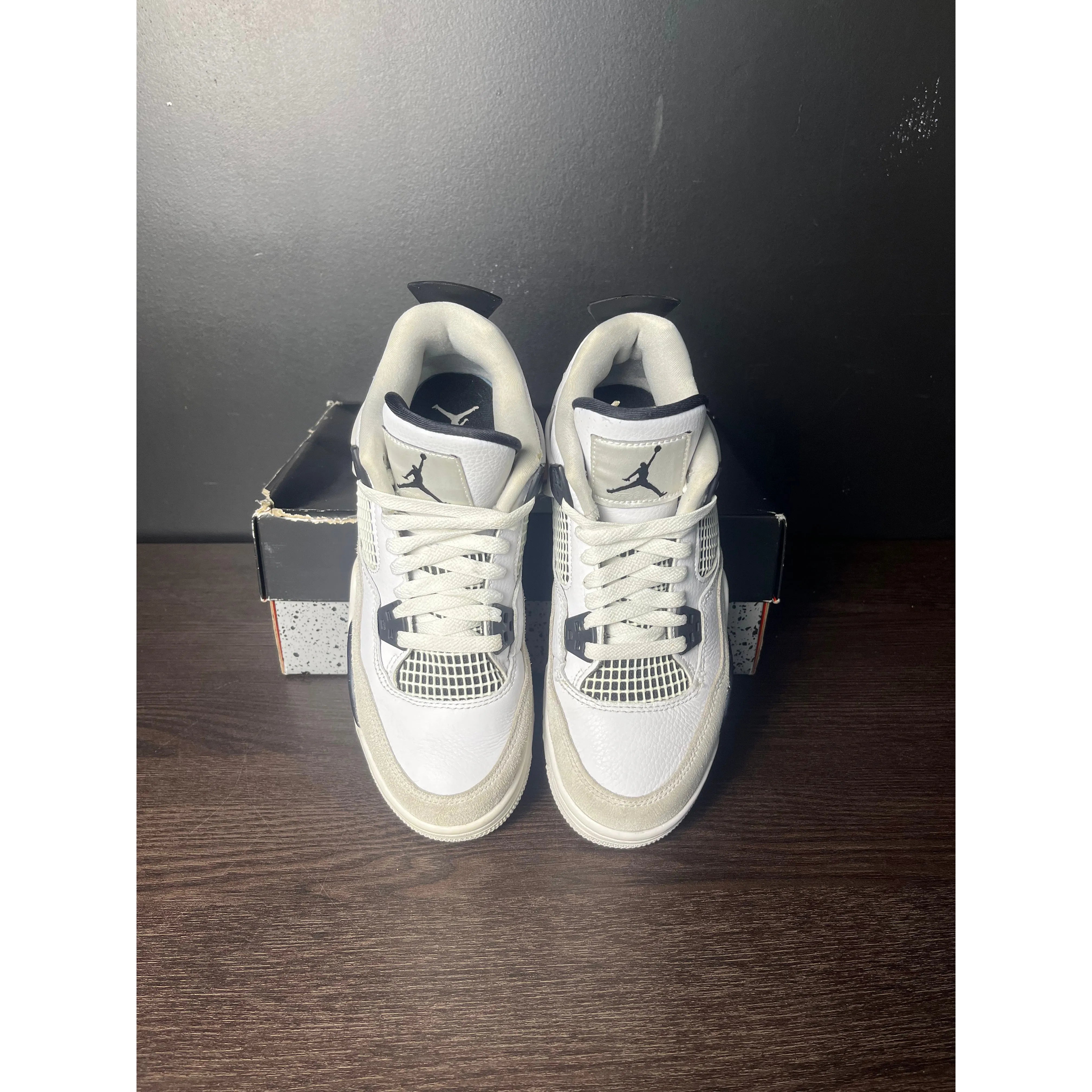 Air Jordan 4 Retro "Military Black" (GS) **PRE-OWNED**
