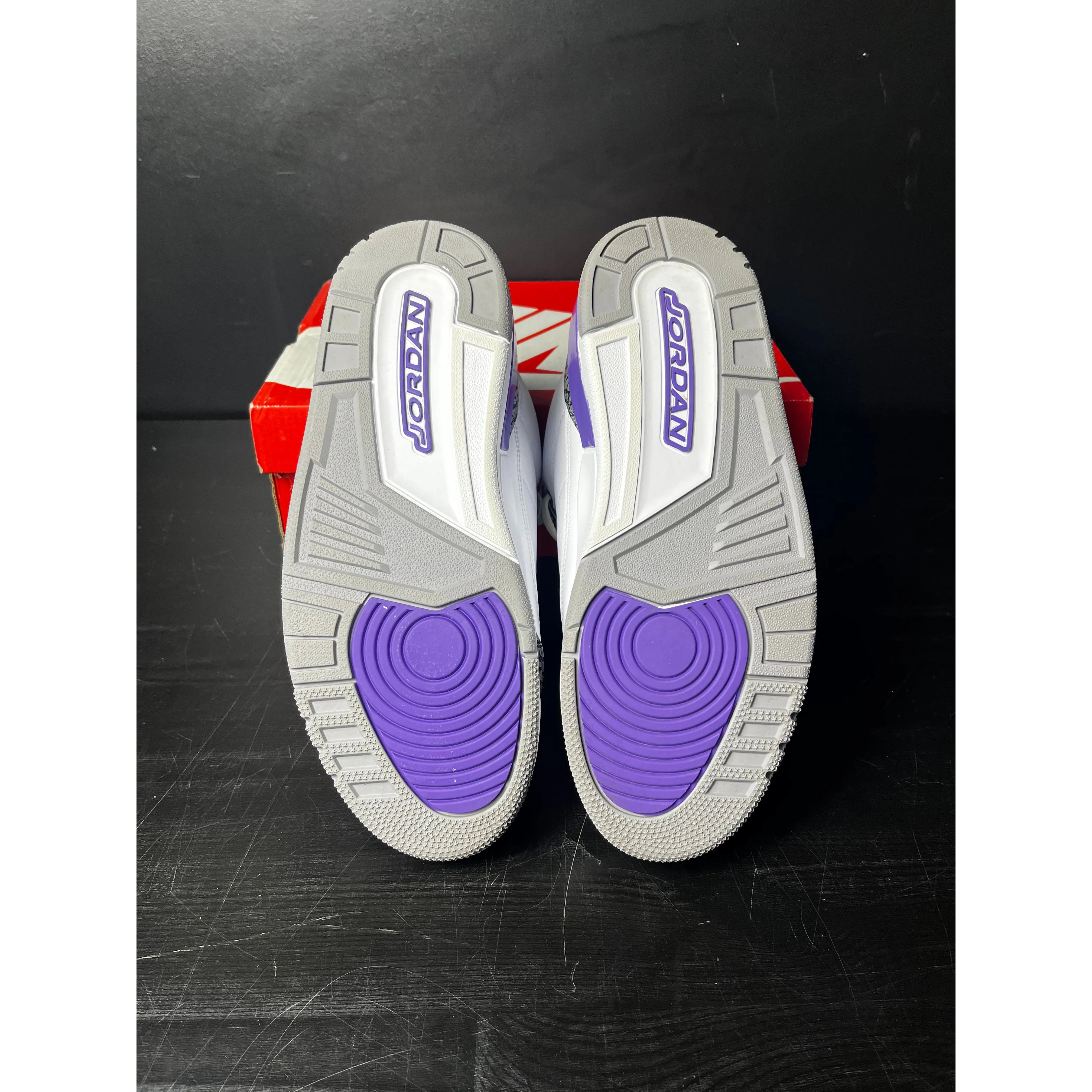 Air Jordan 3 Retro "Dark Iris" **PRE-OWNED** REP BOX