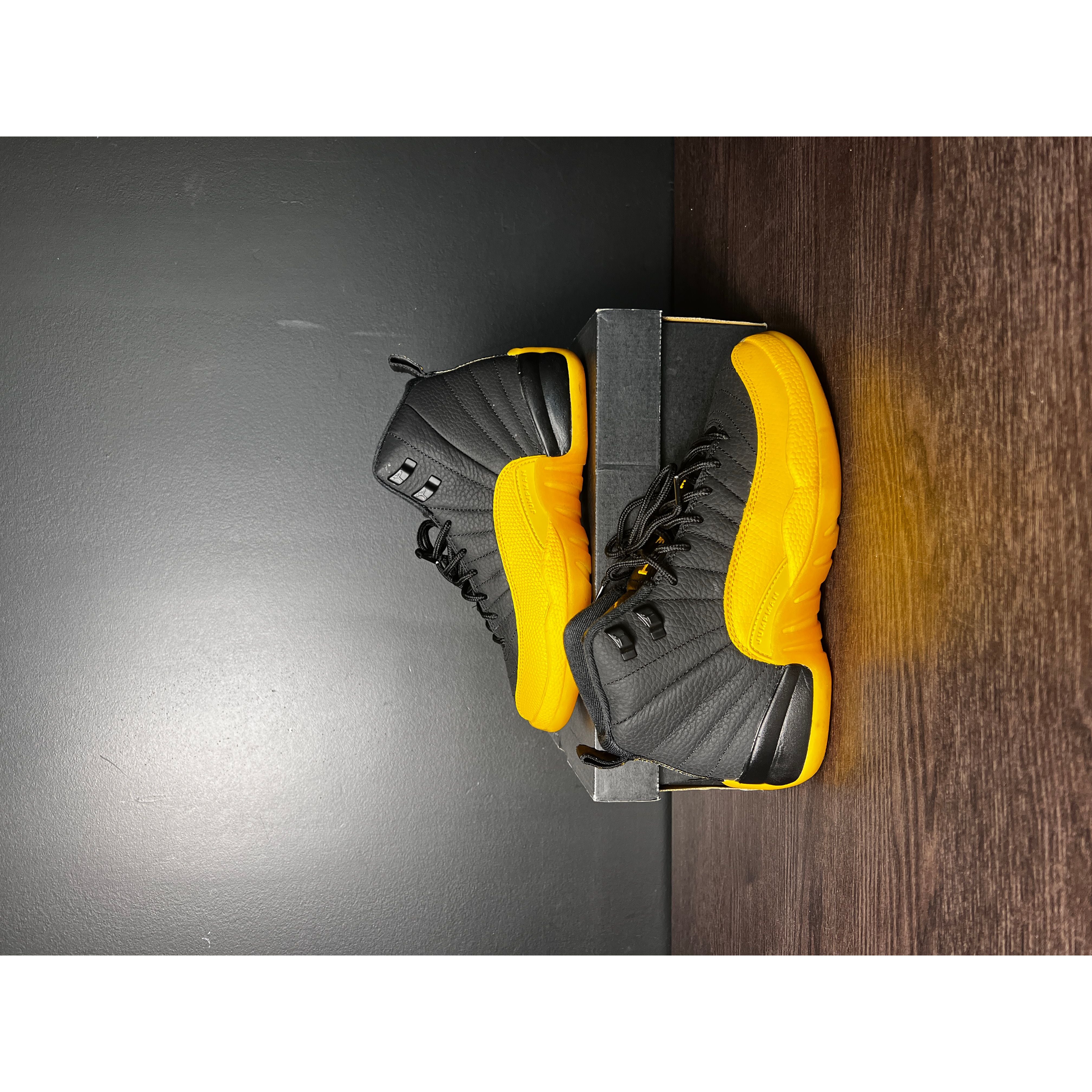 Air Jordan 12 Retro "Black University Gold" (GS) **PRE-OWNED**