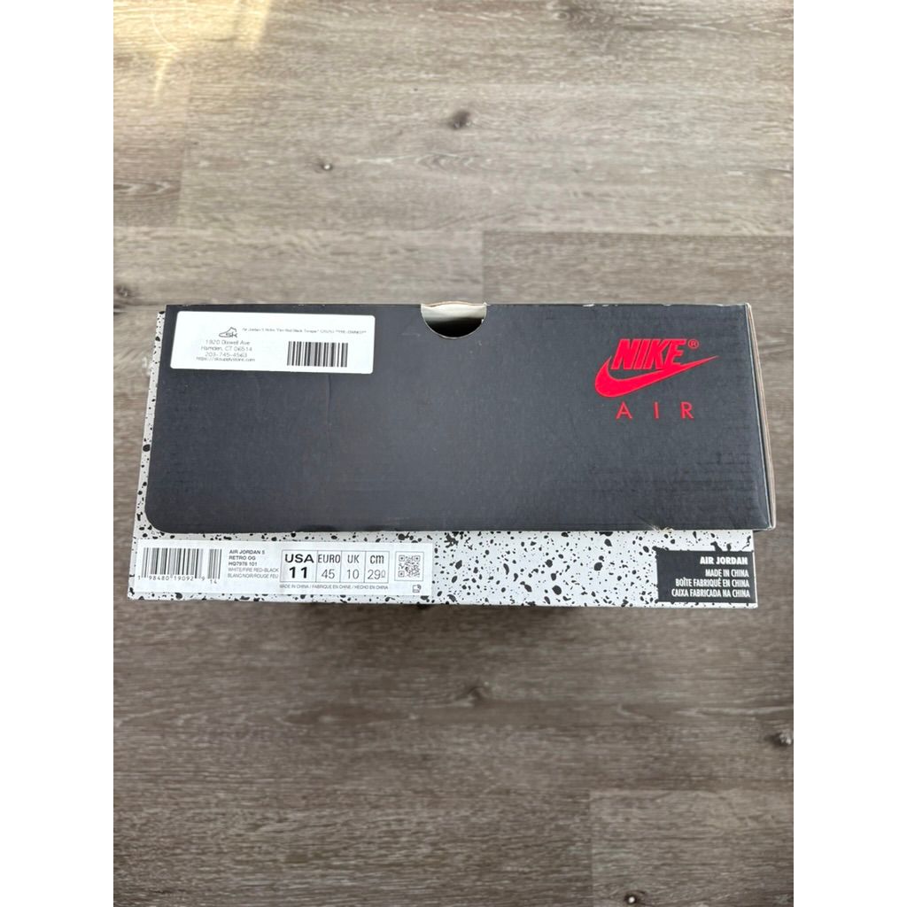 Air Jordan 5 Retro "Fire Red Black Tongue" (2025) **PRE-OWNED**