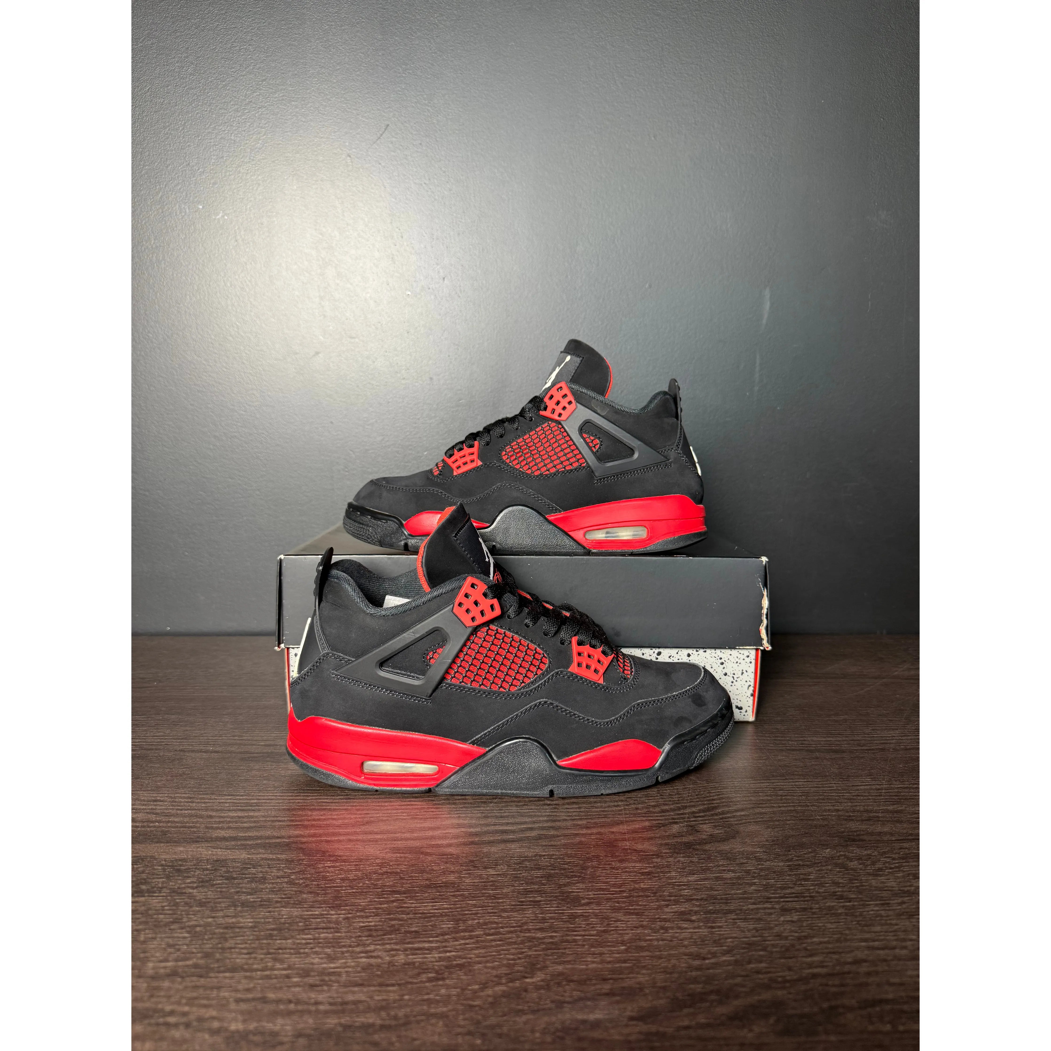 Air Jordan 4 Retro "Red Thunder" **PRE-OWNED**